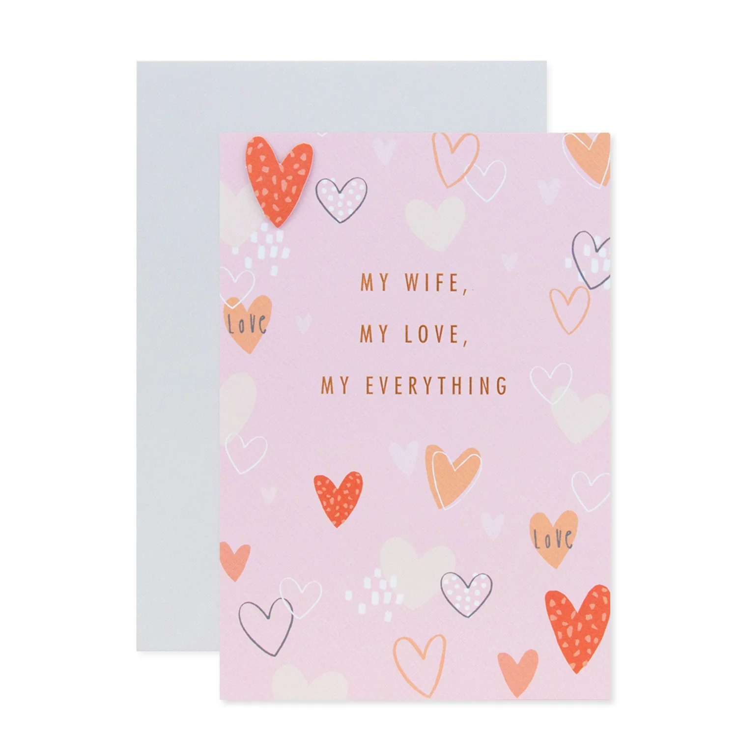 Connections from Hallmark Wife Birthday Card - Repeat Hearts - Image 3