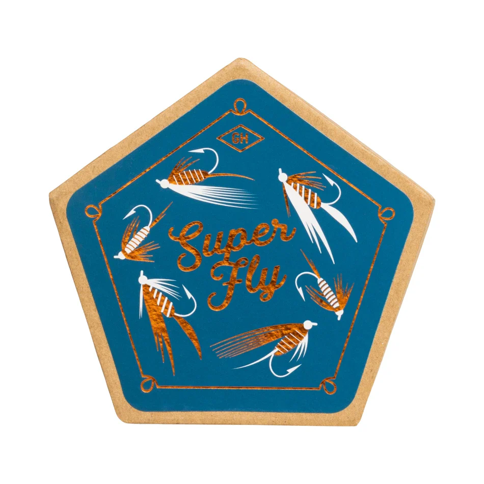 Ceramic Coaster, Set of 4 - Fishing - Image 3