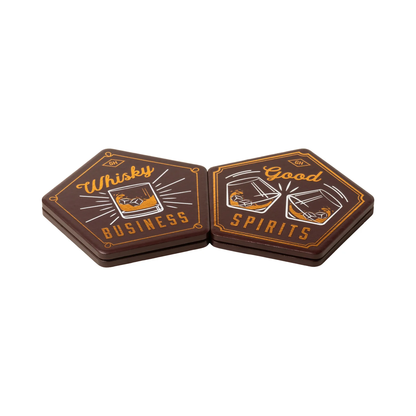 Ceramic Coaster, Set of 4 - Whisky