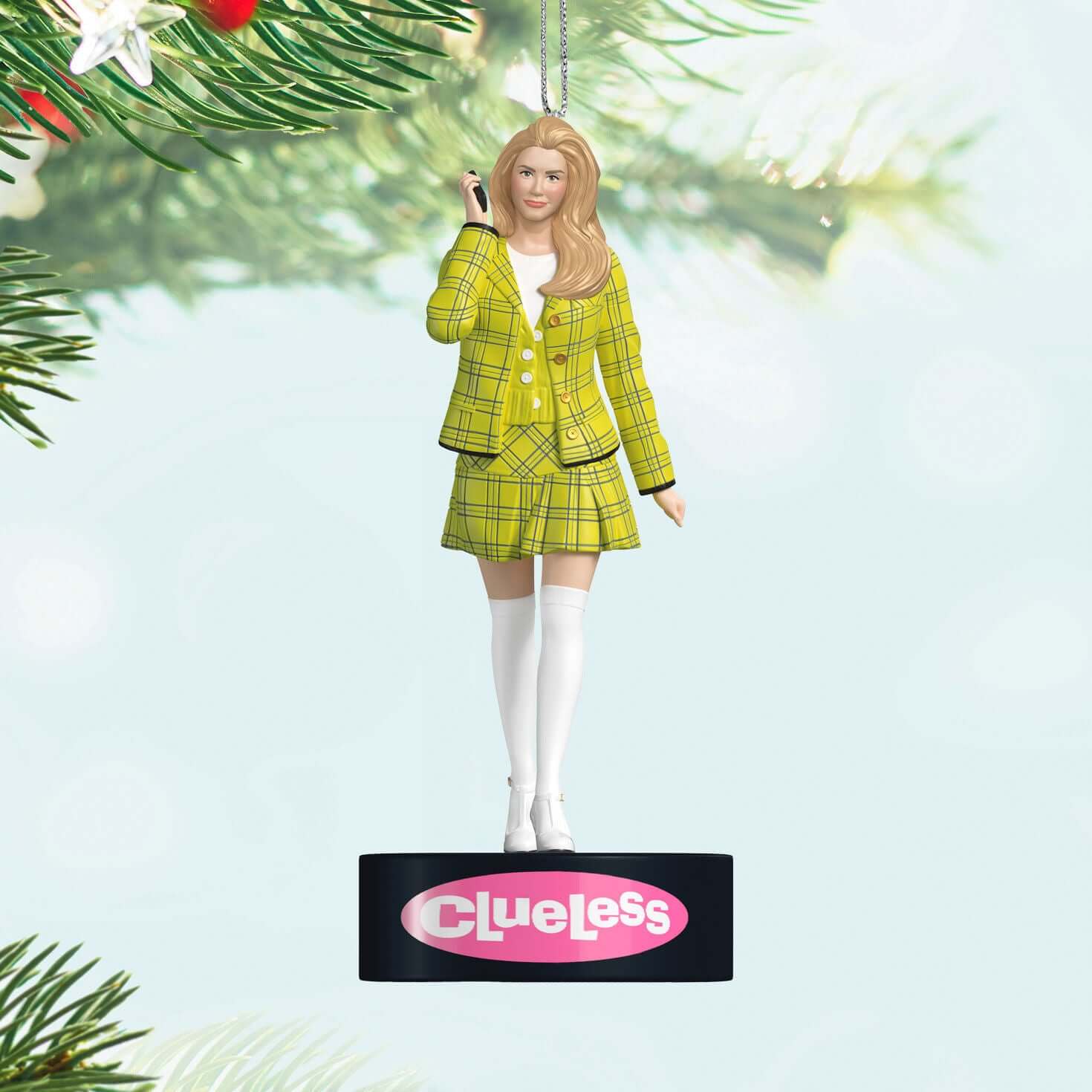 Clueless, Cher Horowitz with Sound — 2025 Hallmark Keepsake Christmas Ornament - Image 2