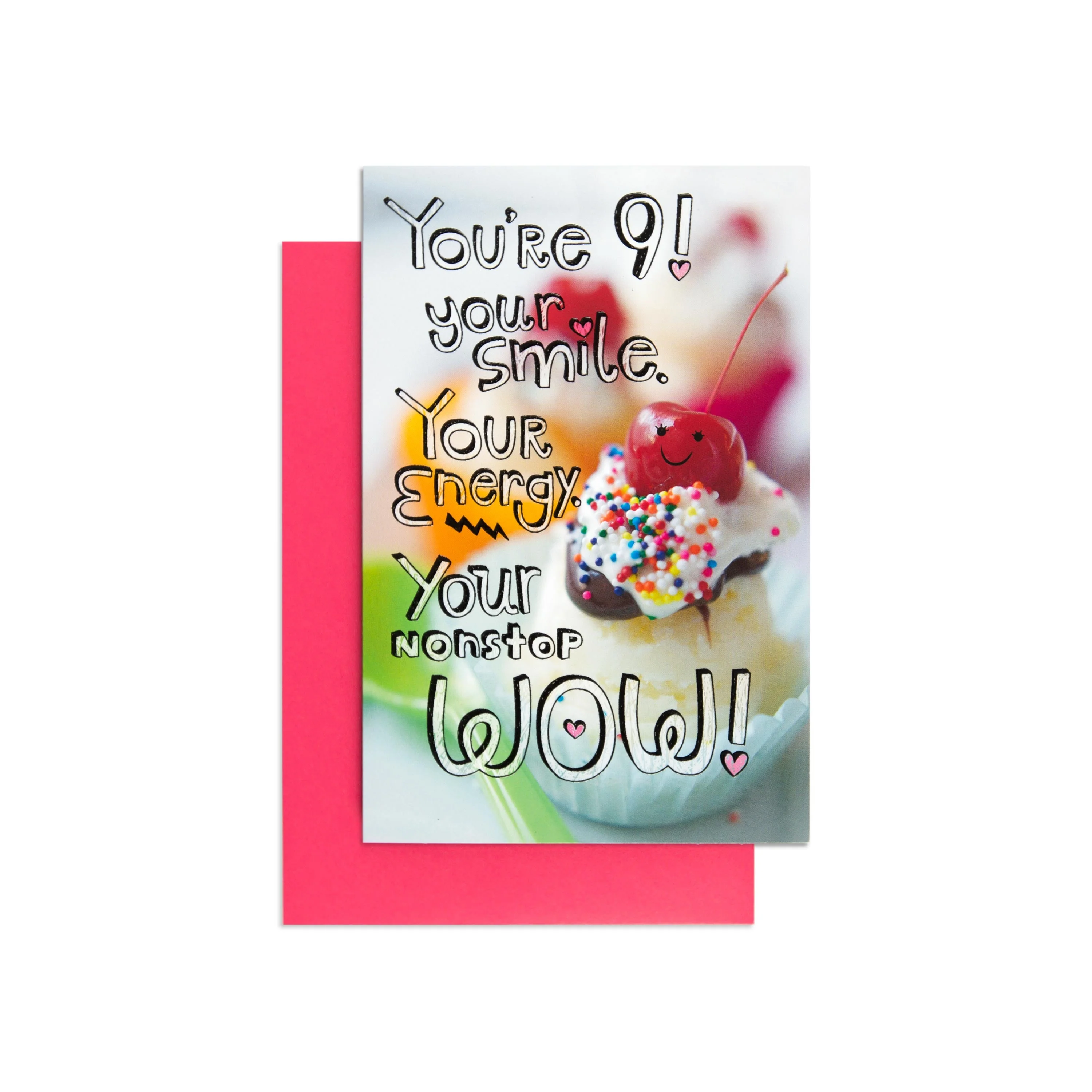 Smile Energy Wow Colourful 9th Birthday Card - Image 3