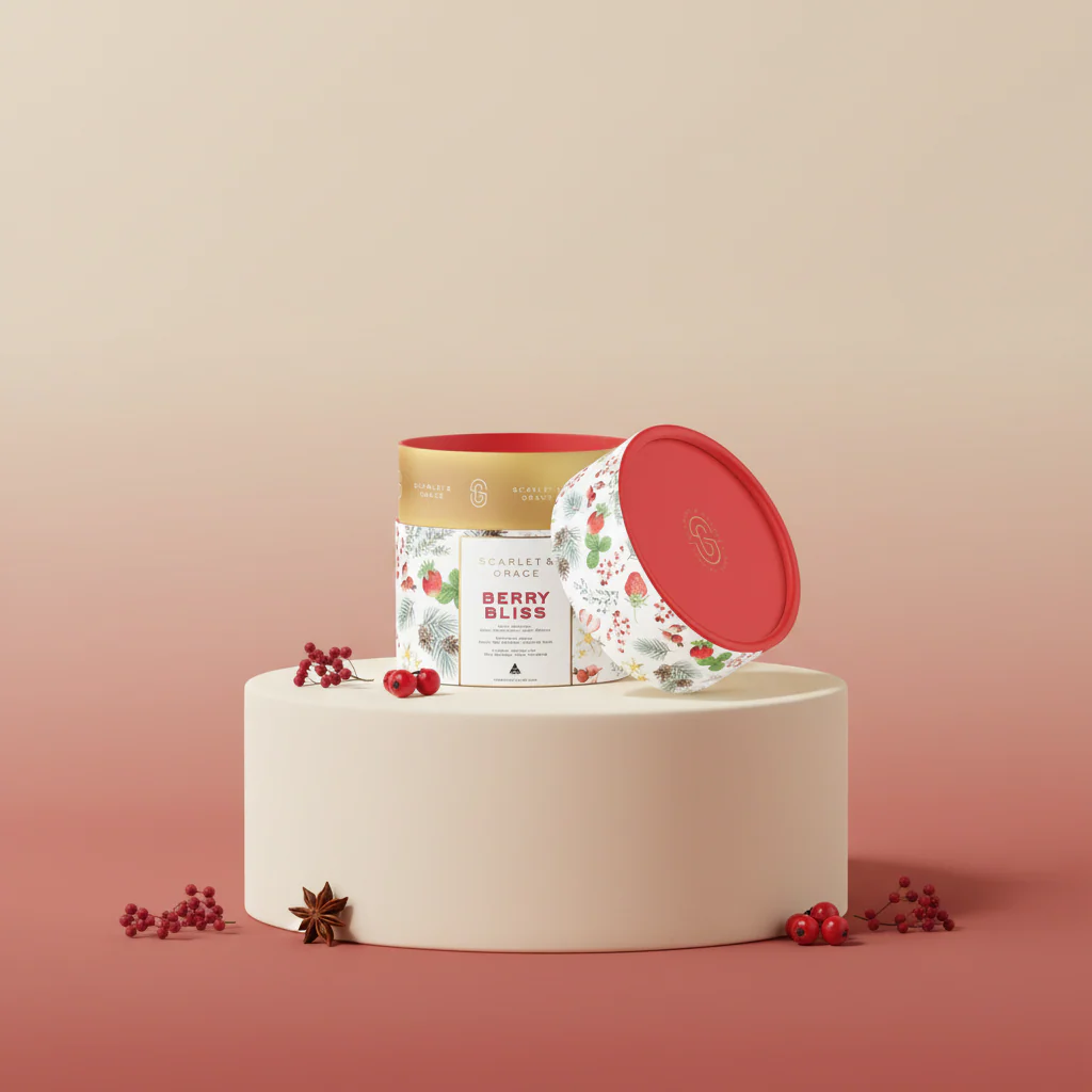 Christmas Candle Berry Bliss – 120g (Limited Edition) - Image 3