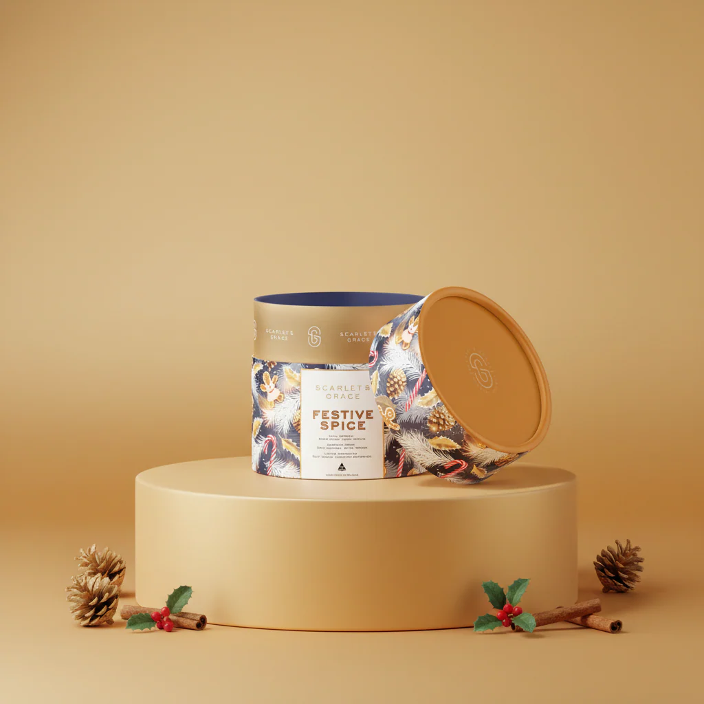 Christmas Candle Festive Spice – 120g (Limited Edition) - Image 3