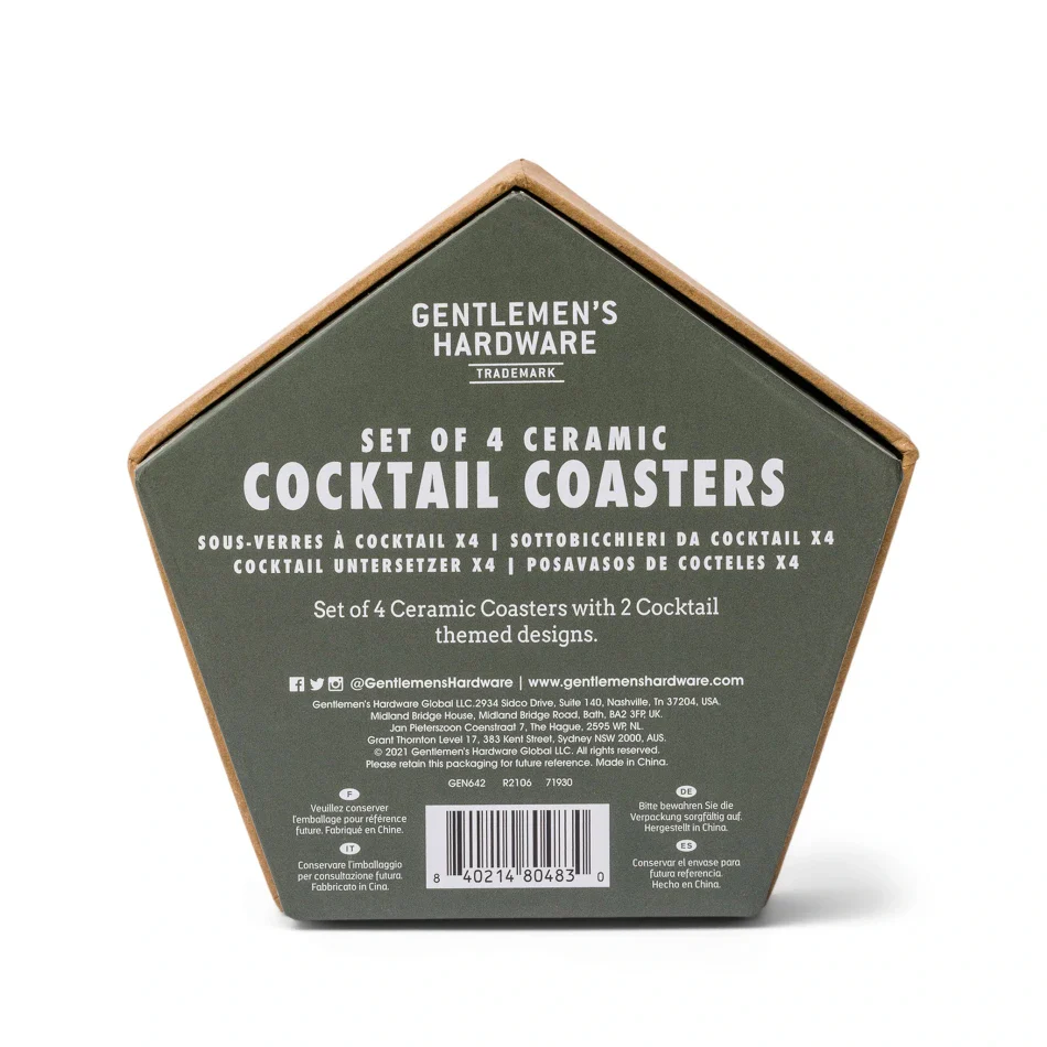 Cocktail Coasters, Set of 4 - Image 5