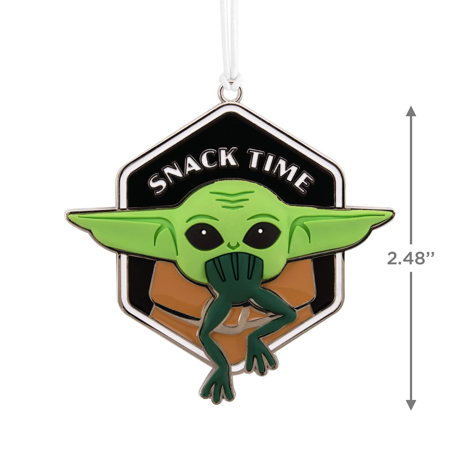 Hallmark Christmas Ornament - Star Wars™: The Mandalorian™ Grogu™ With Dimension Metal - Image 3