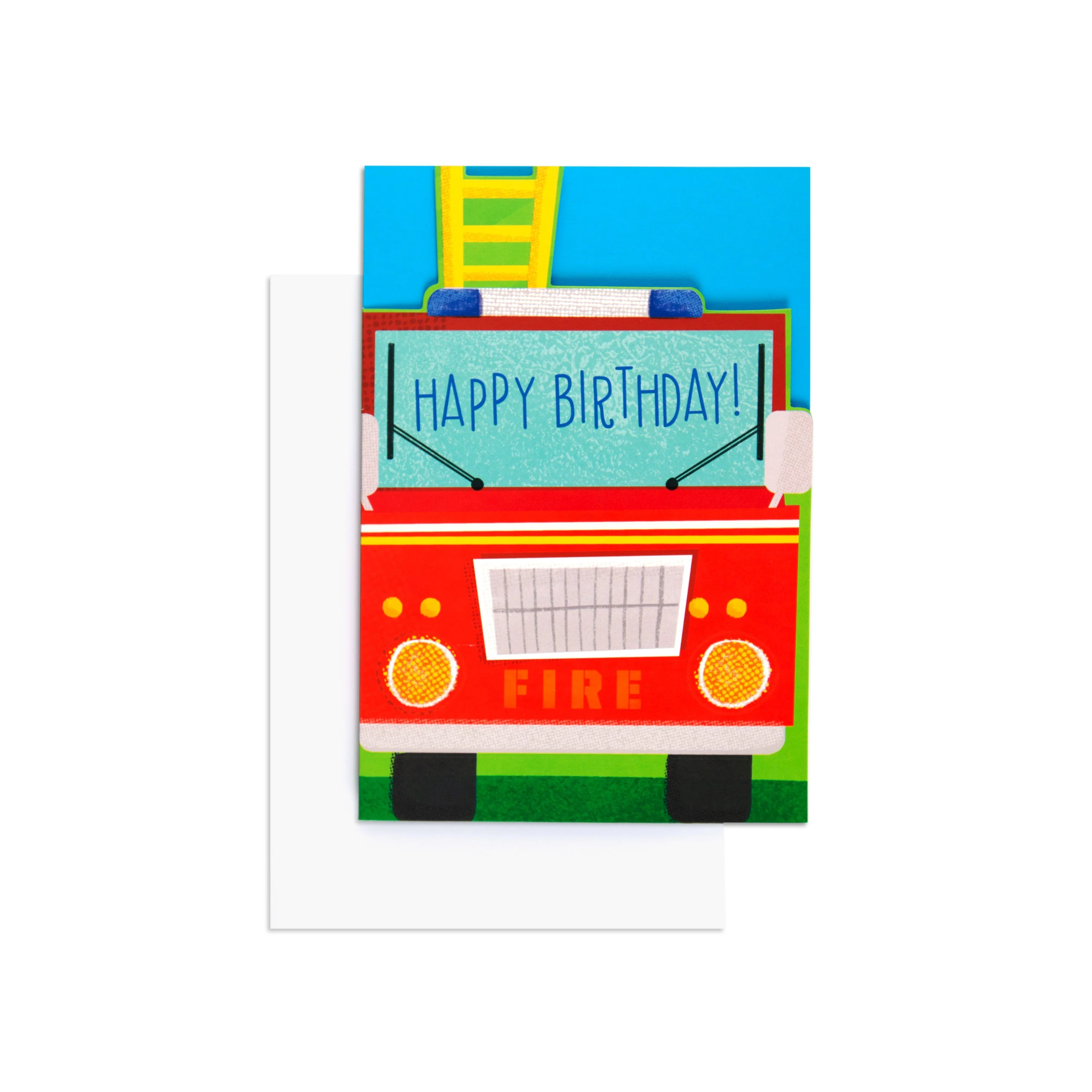 Colourful & Fun Fire Truck Birthday Card - Image 3
