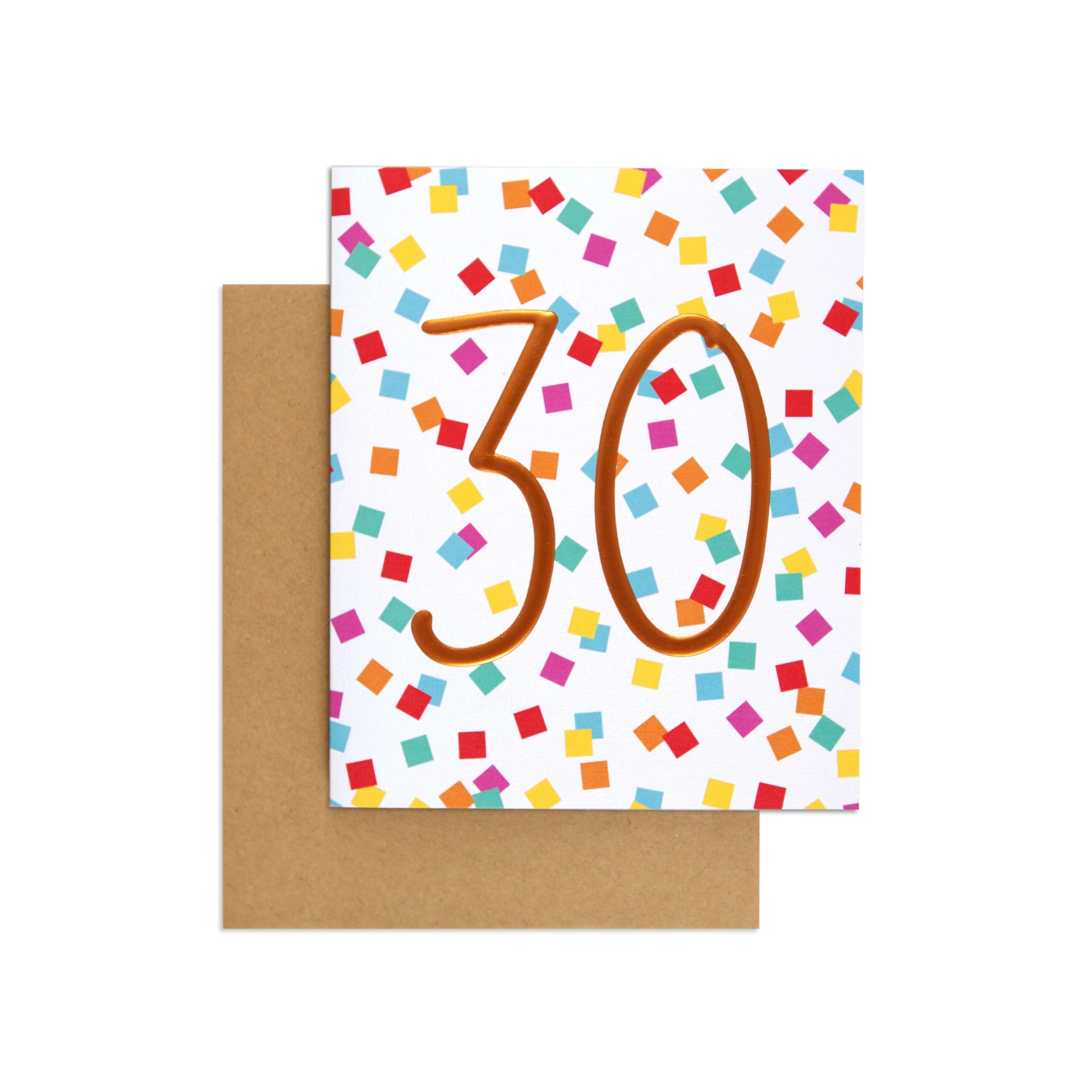 Colourful Polka Dot Contemporary 30th Birthday Card - Image 3