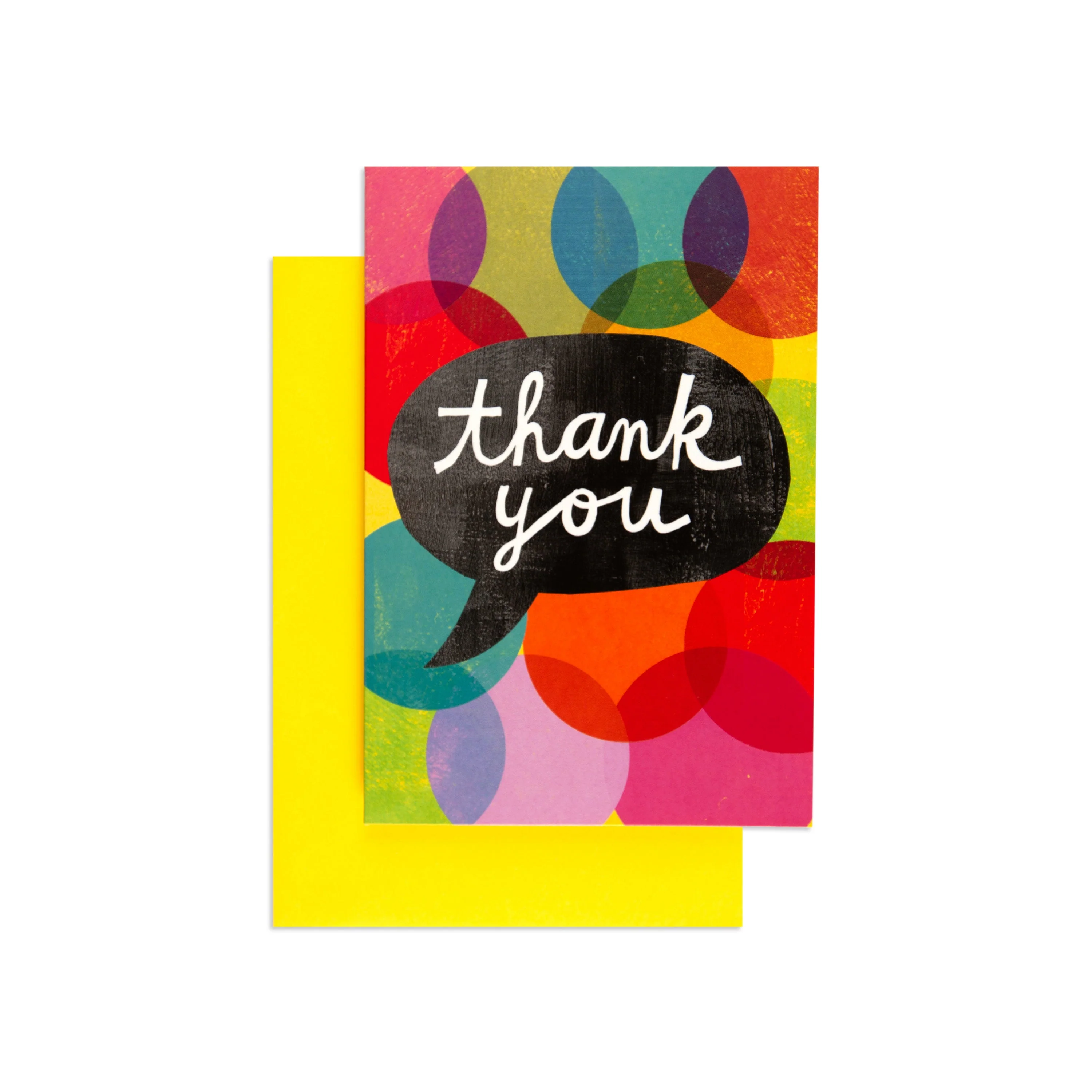 Cheerful Speech Bubble Thank You Card - Image 3