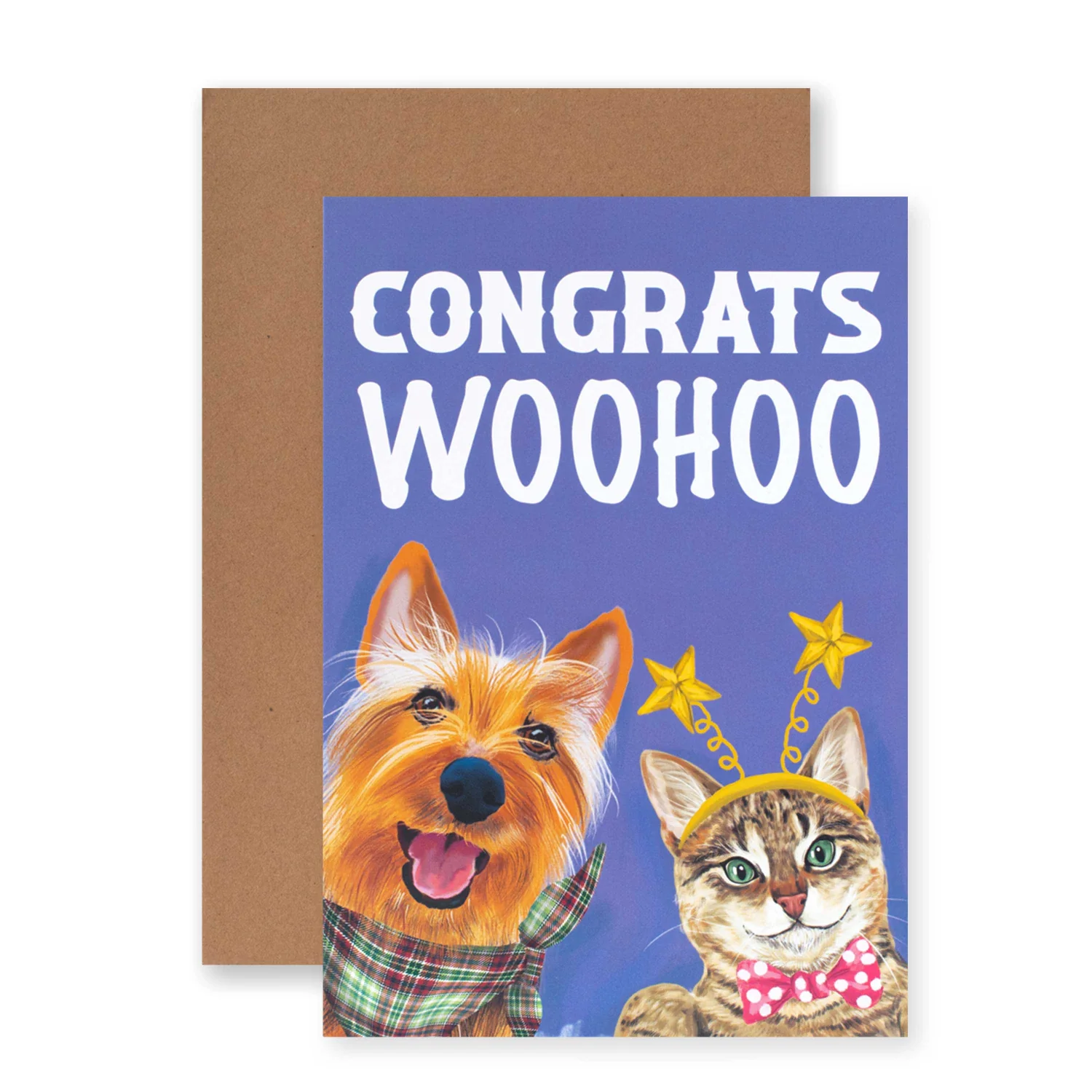Hallmark Ozzy Oddities Congratulations Card - Cat & Dog - Image 3