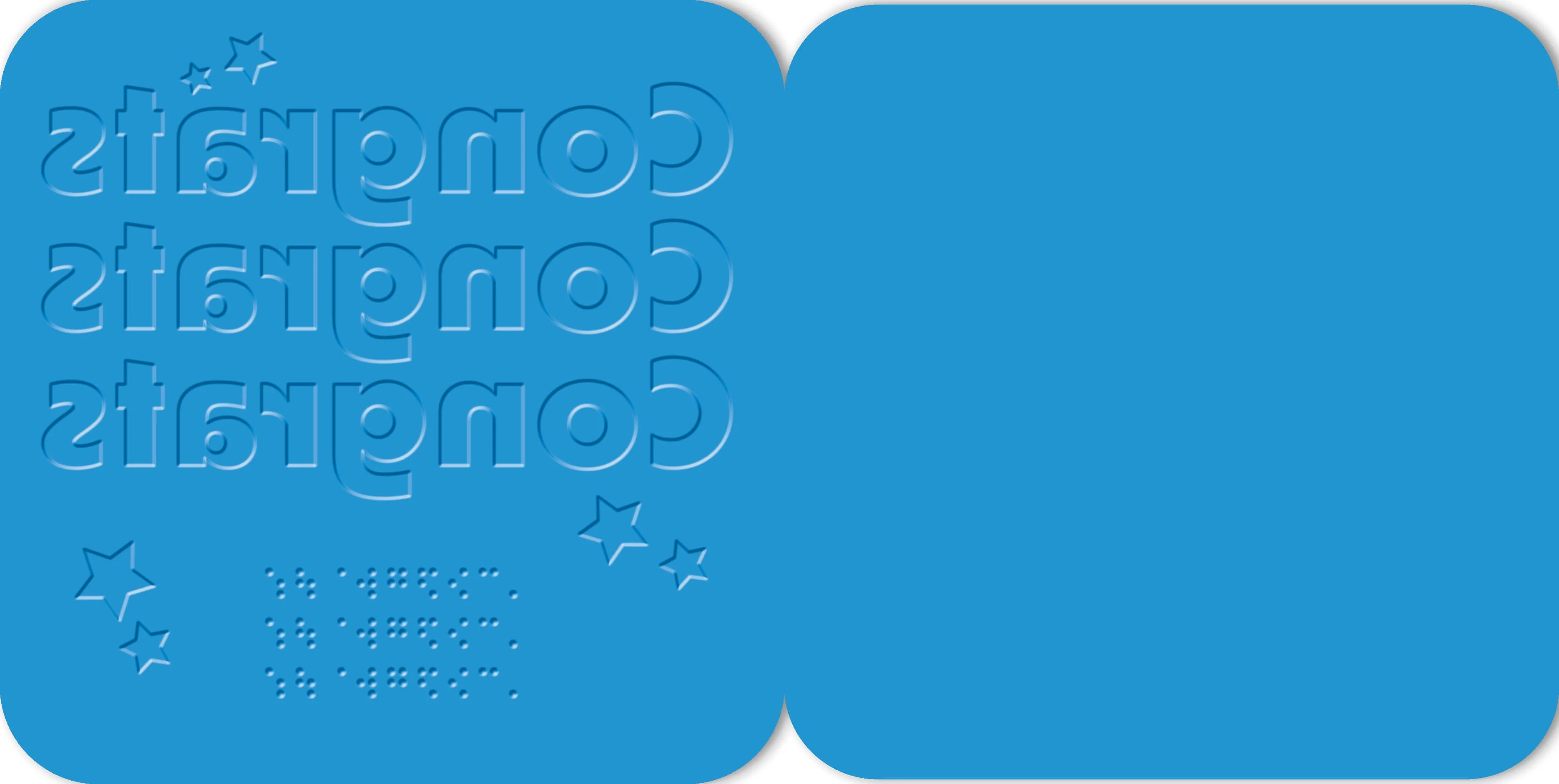 Hallmark x Guide Dogs Braille Greeting Card - Congrats - Image 2