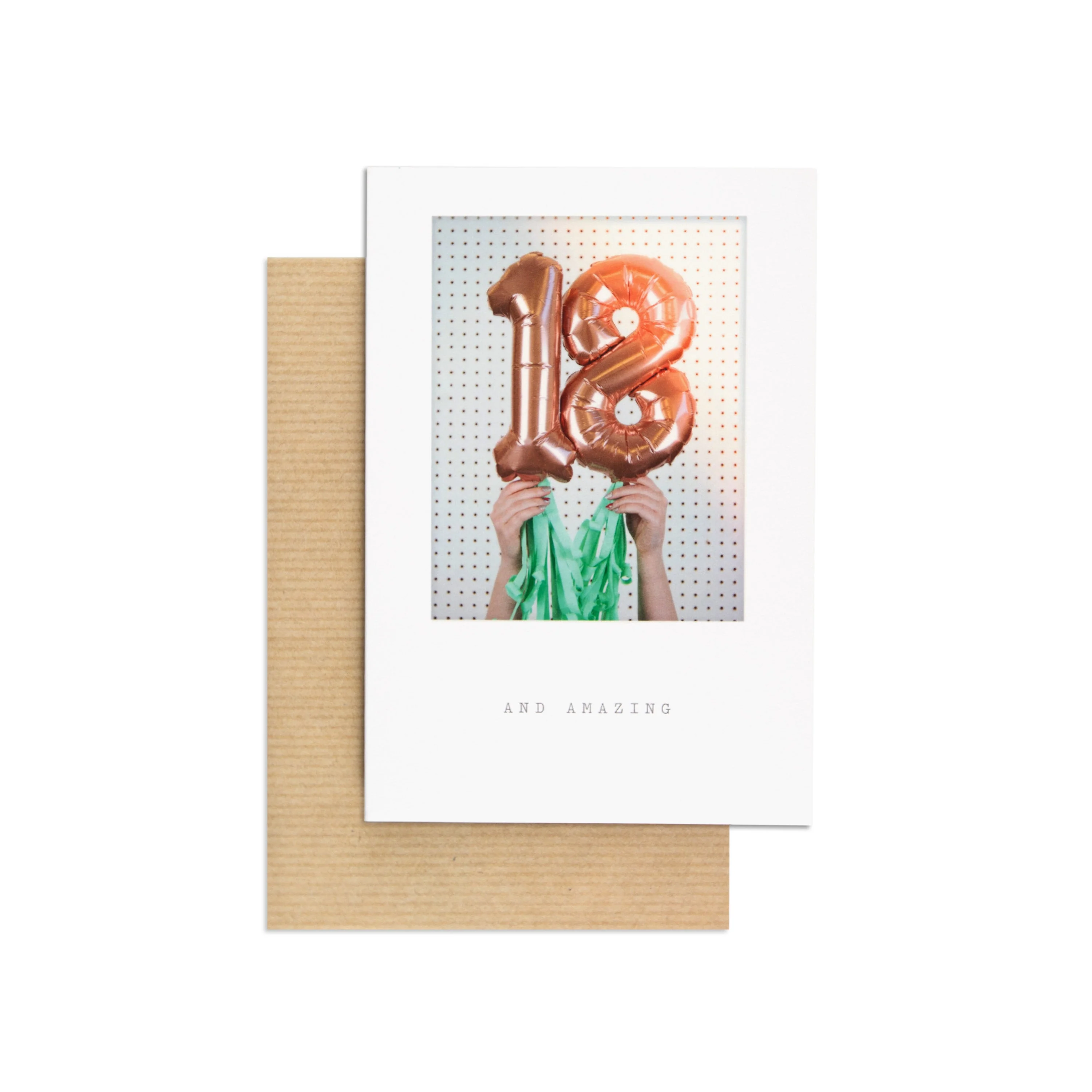 Contemporary Polaroid Balloon 18th Birthday Card - Image 3