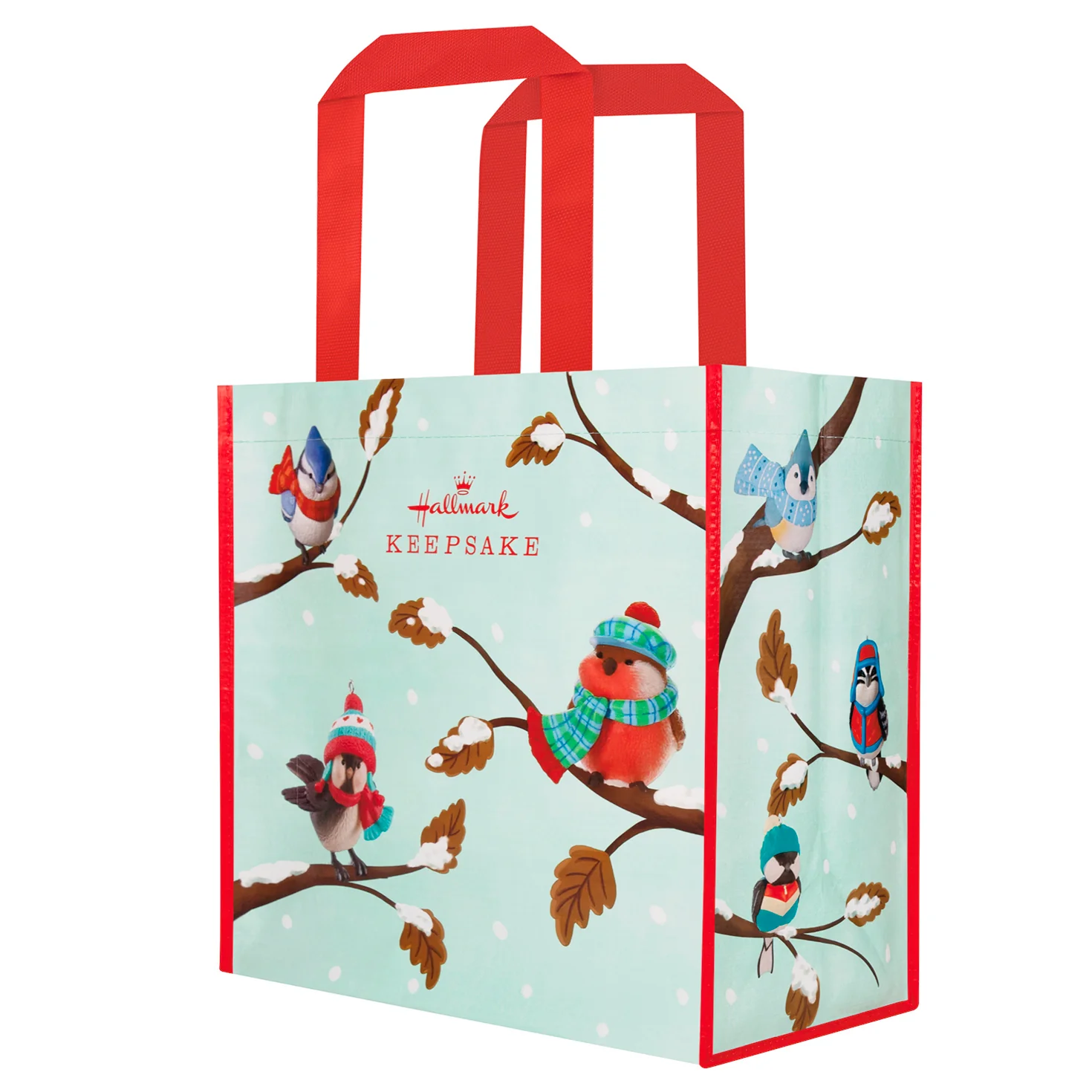 Cozy Critters Reusable — 2026 Hallmark 13.75" Christmas Tote Bag - Image 3