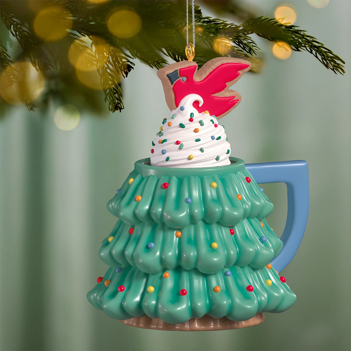 Cup of Cozy, Porcelain, 3rd in the Series — 2026 Hallmark Keepsake Christmas Ornament - Image 2