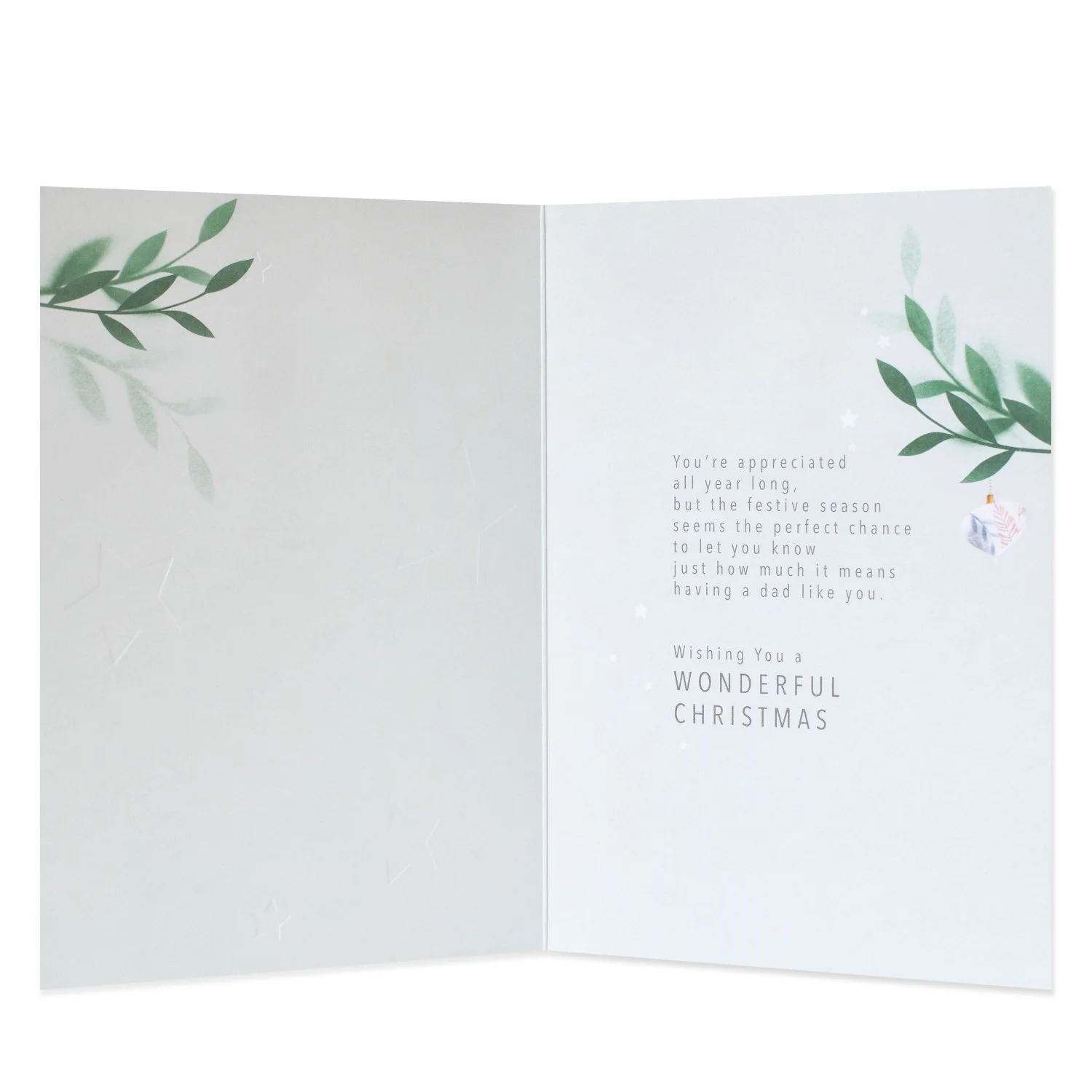 Hallmark Christmas Card For Dad - Heartfelt Thank You - Image 2