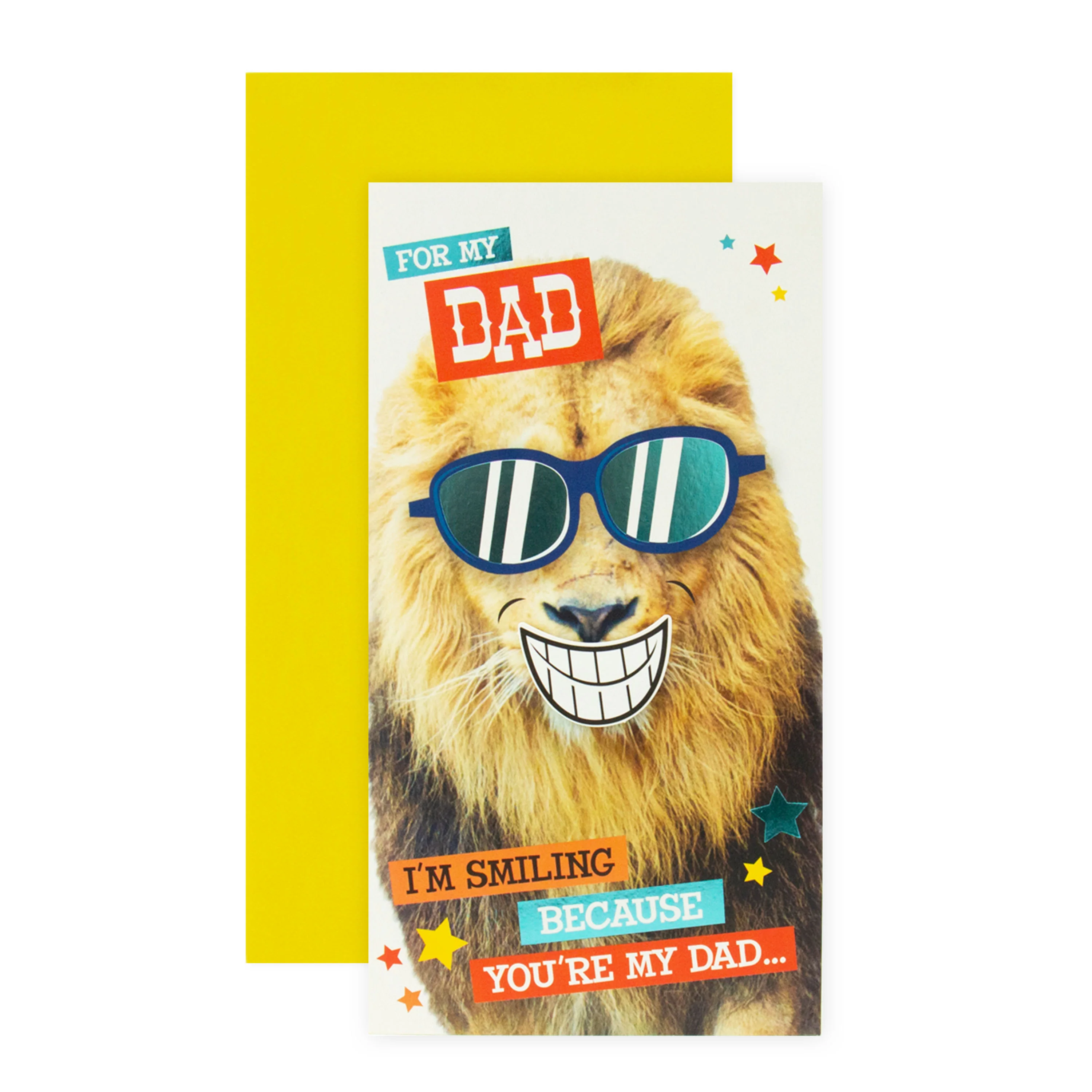 Hallmark Father's Day Card - Laughing Lion - Image 2