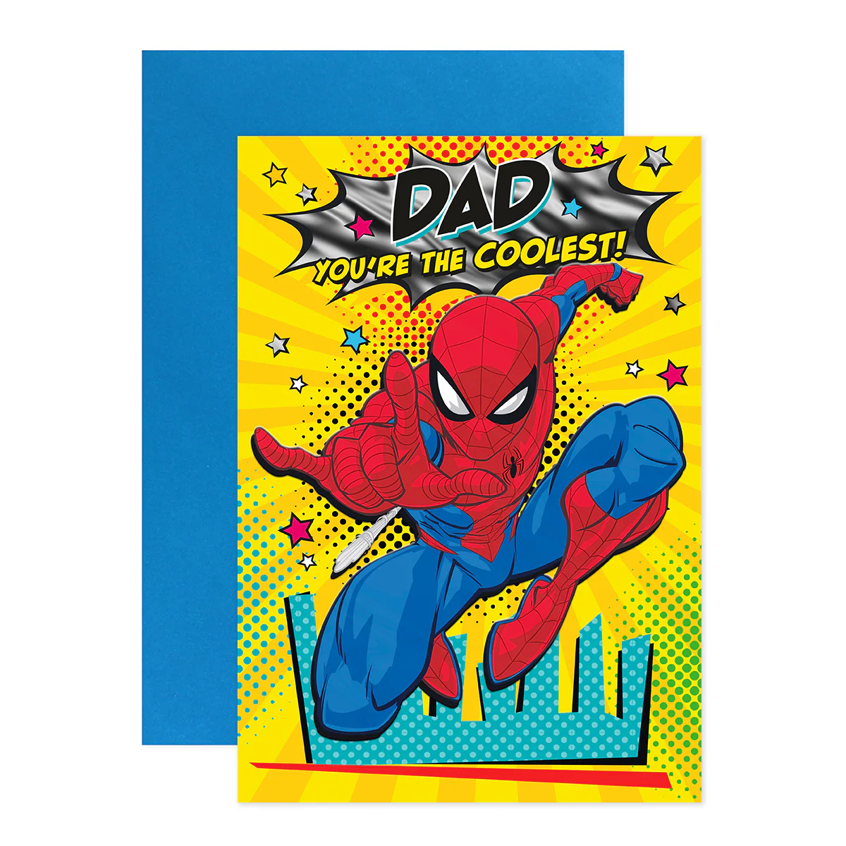 Hallmark Spiderman Father's Day Card - Dad, You're the Coolest - Image 3
