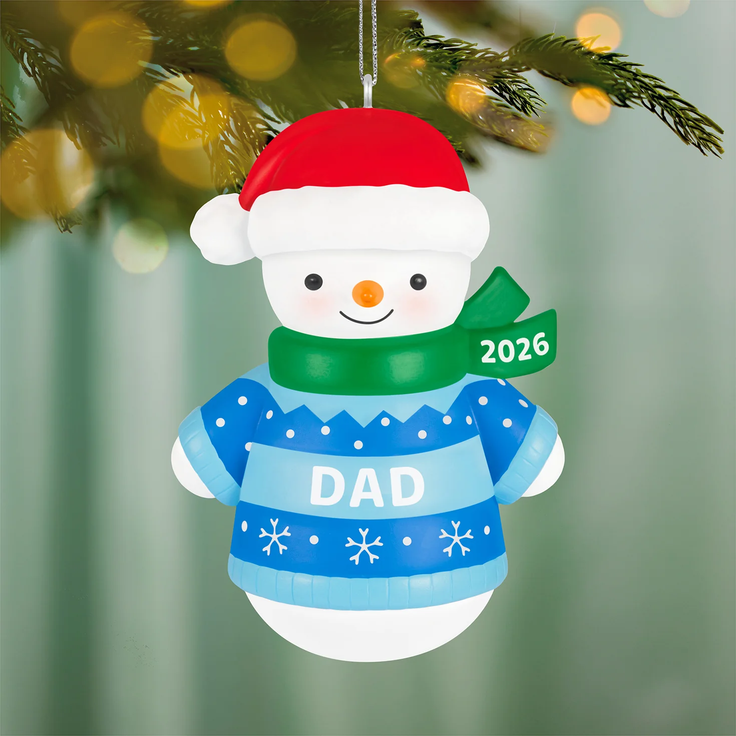 Dad Snowman 2026 — 2026 Hallmark Keepsake Christmas Ornament - Image 2