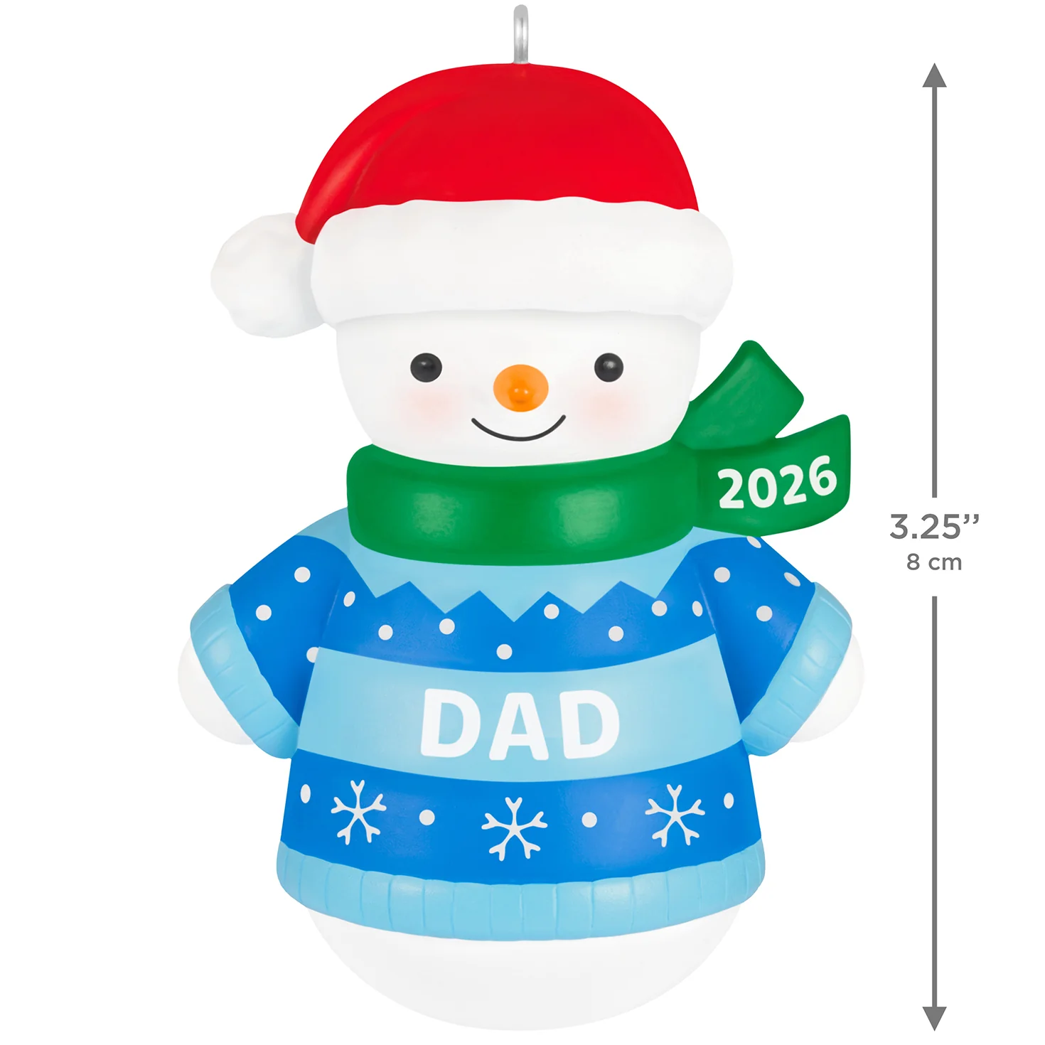 Dad Snowman 2026 — 2026 Hallmark Keepsake Christmas Ornament - Image 6