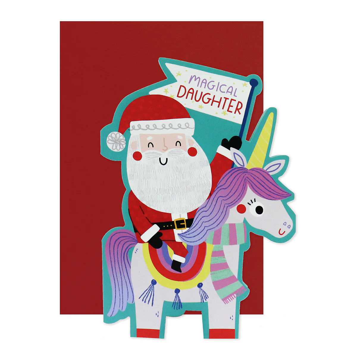 Hallmark Christmas Card For Daughter - Magical Unicorn - Image 3