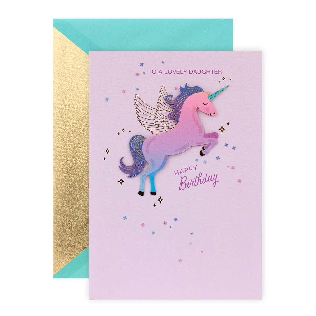 Hallmark Signature Birthday Card For Daughter - Magical Unicorn - Image 3