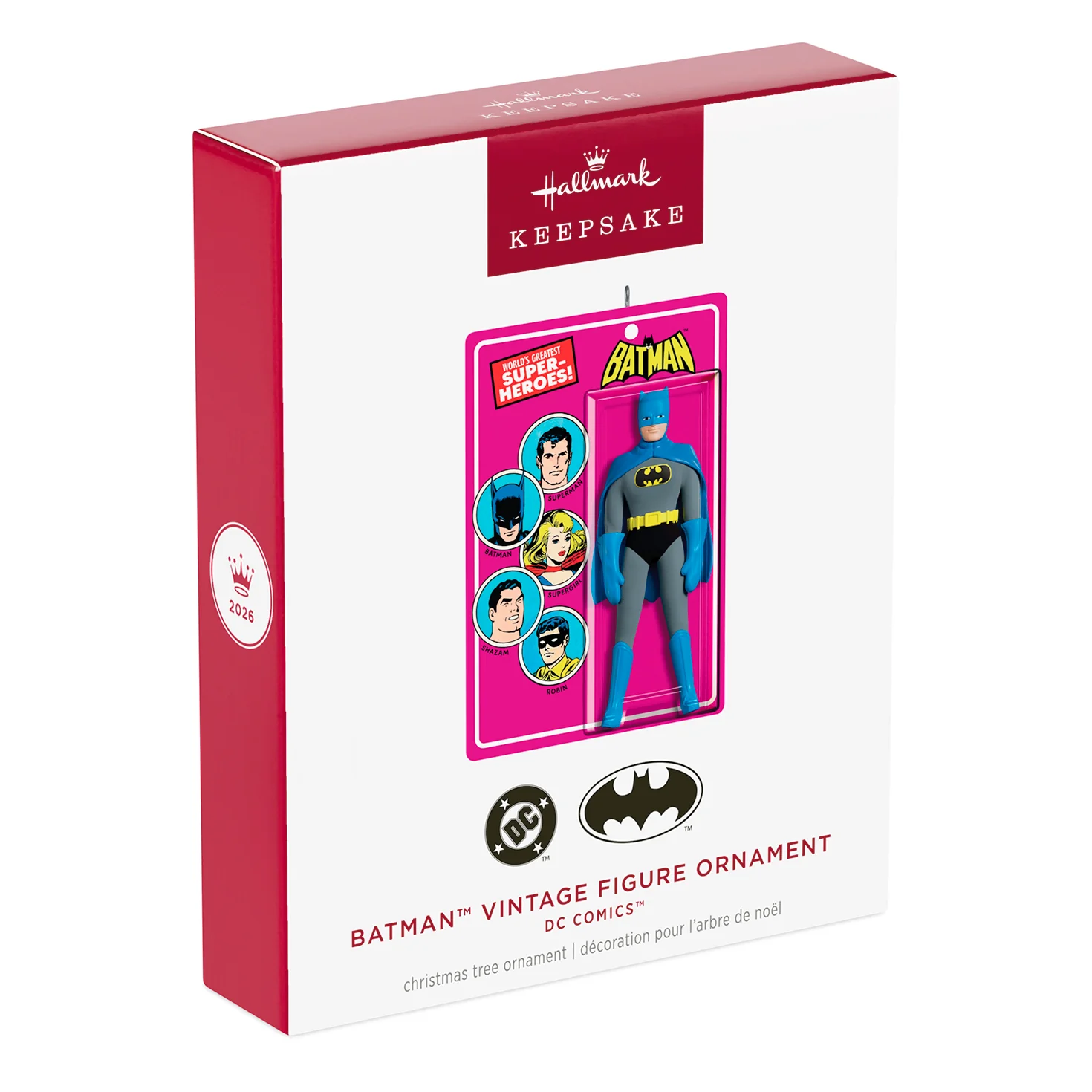 DC™ Batman™ Vintage Figure — 2026 Hallmark Keepsake Christmas Ornament - Image 7
