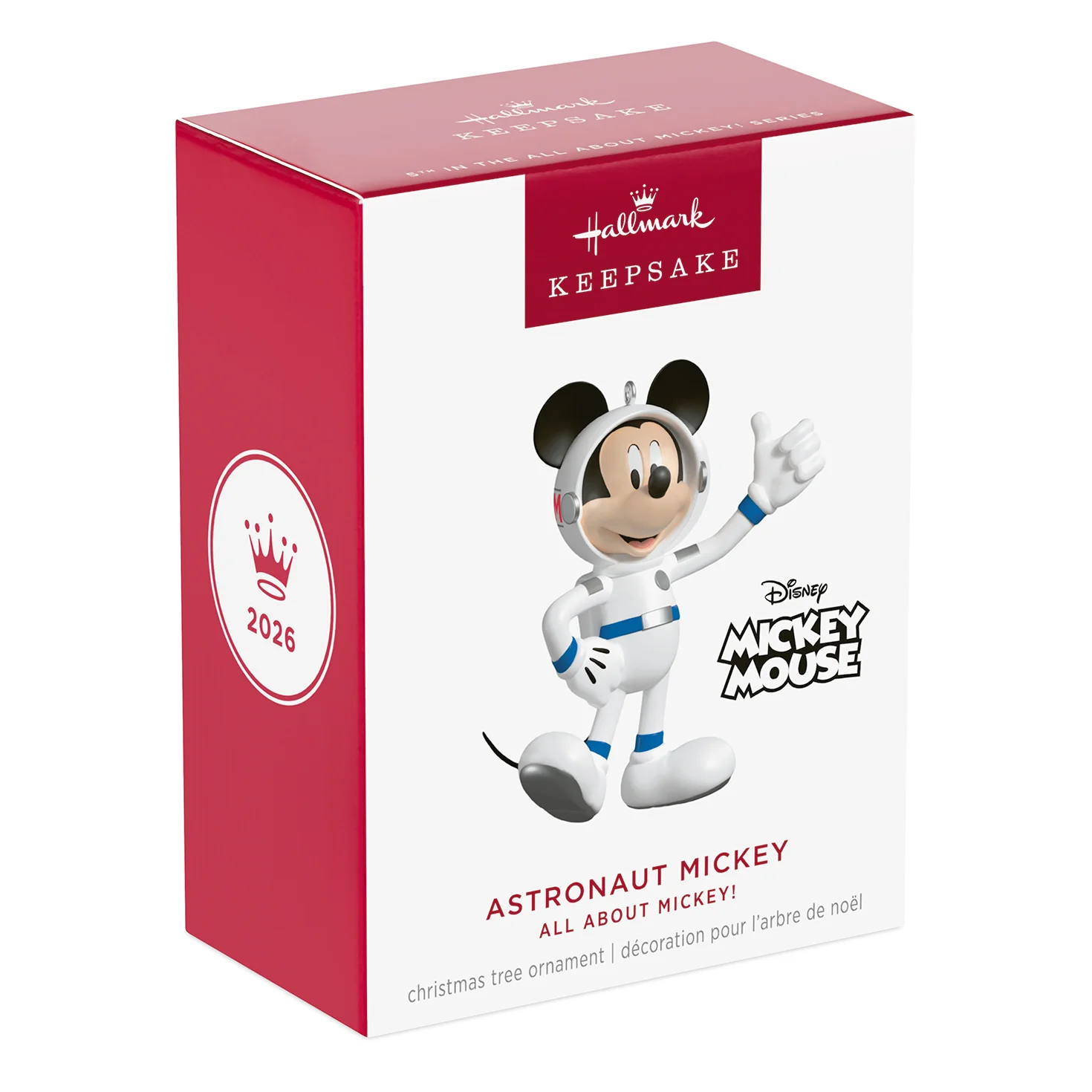Disney All About Mickey! Astronaut Mickey, 5th in the Series  — 2026 Hallmark Keepsake Christmas Ornament - Image 7