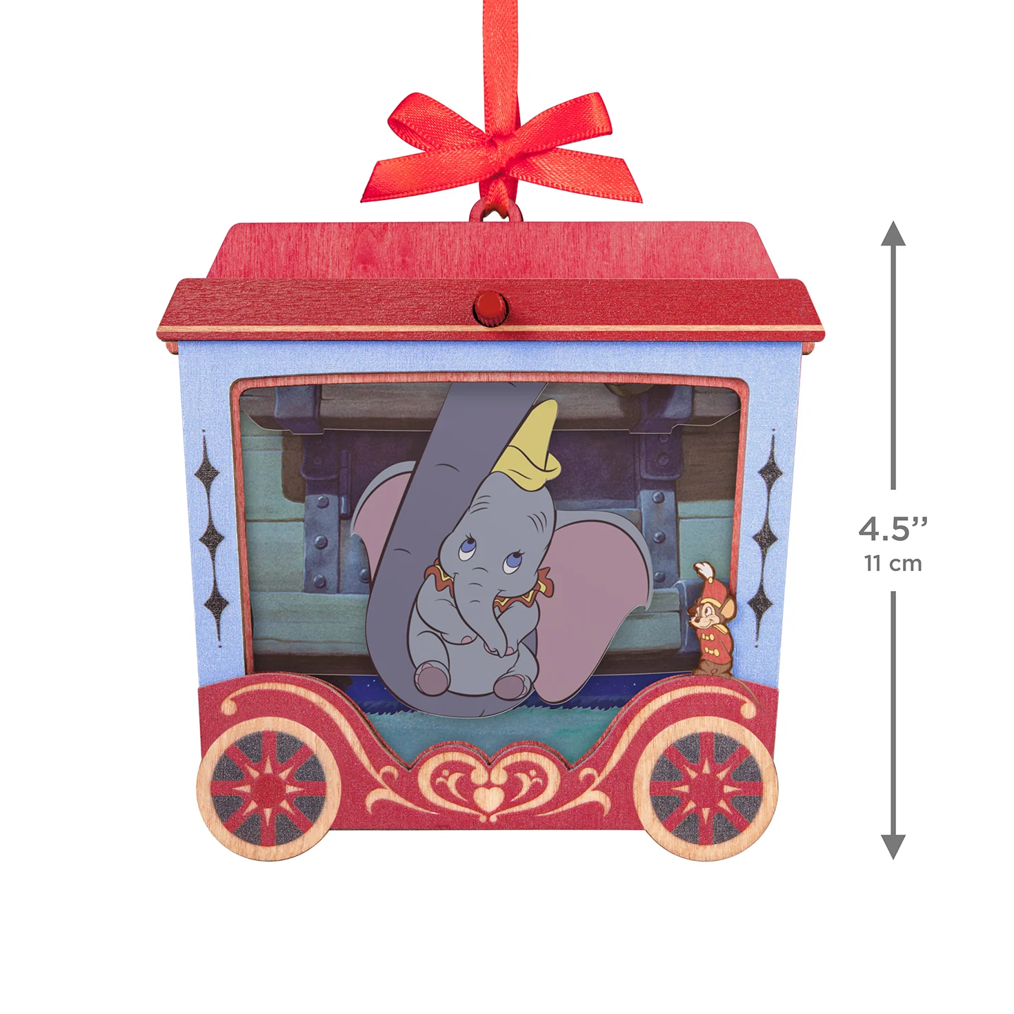 Disney Dumbo 85th Anniversary Mrs. Jumbo's Joy With Motion, Papercraft — 2026 Hallmark Keepsake Christmas Ornament - Image 6