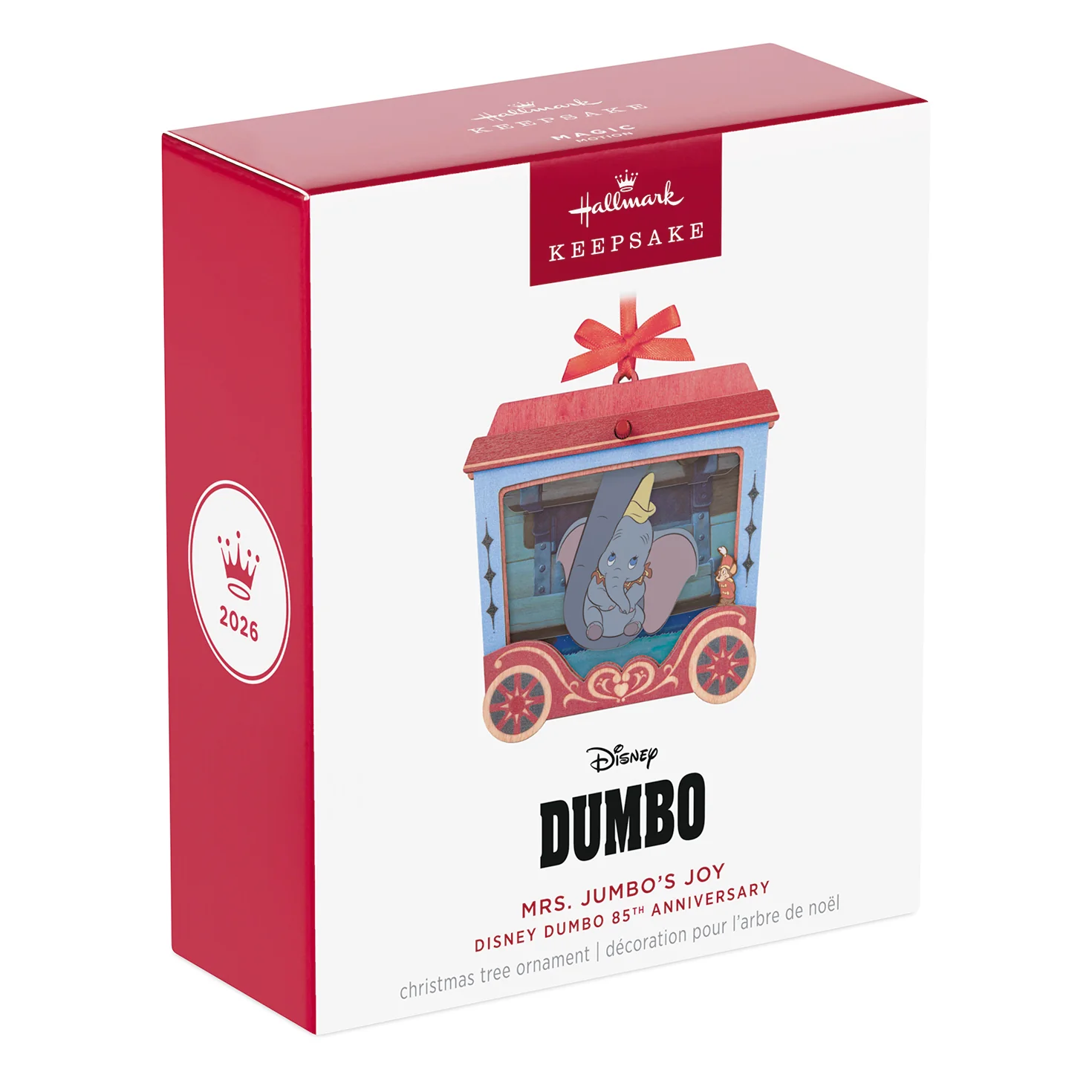 Disney Dumbo 85th Anniversary Mrs. Jumbo's Joy With Motion, Papercraft — 2026 Hallmark Keepsake Christmas Ornament - Image 7