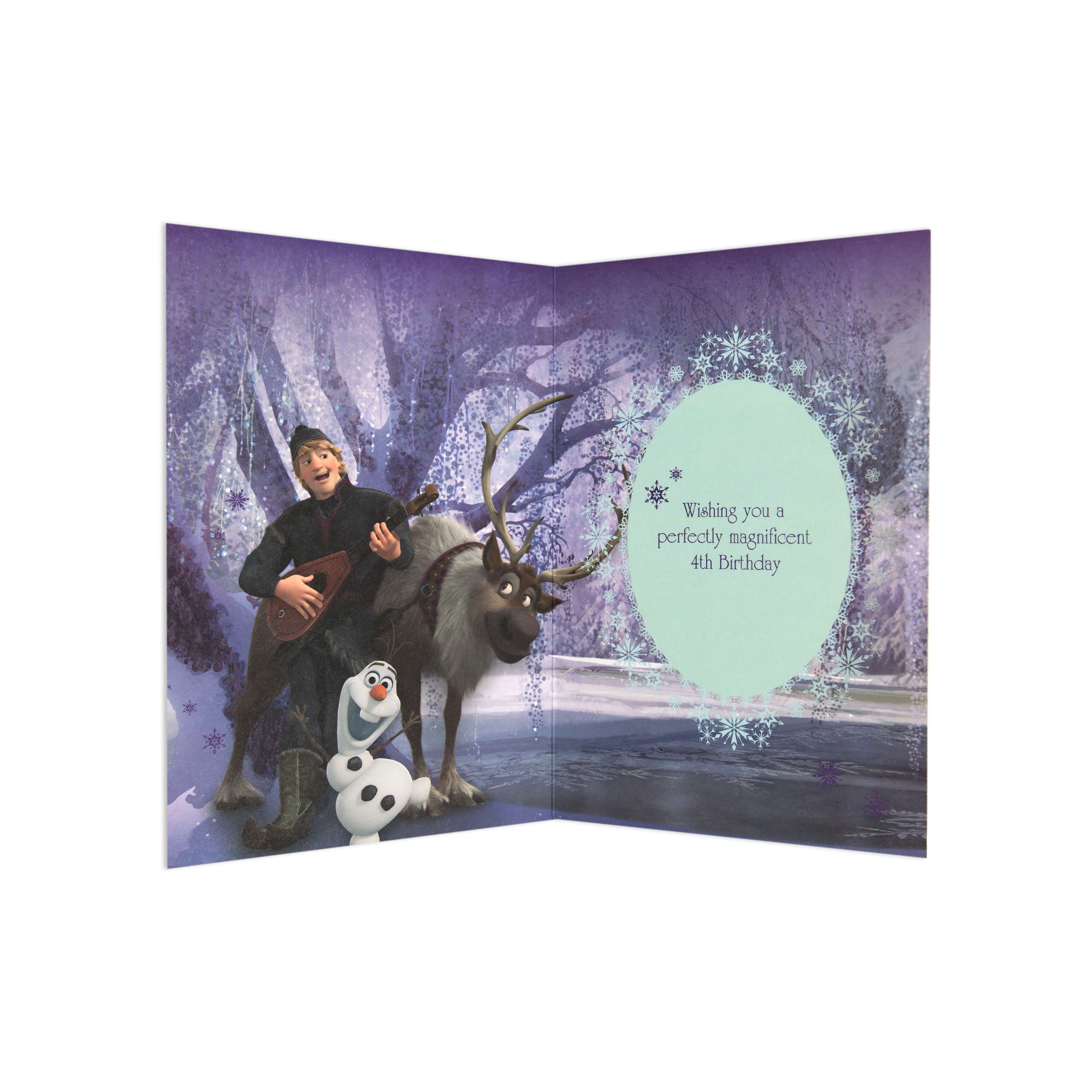 Disney Frozen Beautiful 4th Birthday Card - Image 3