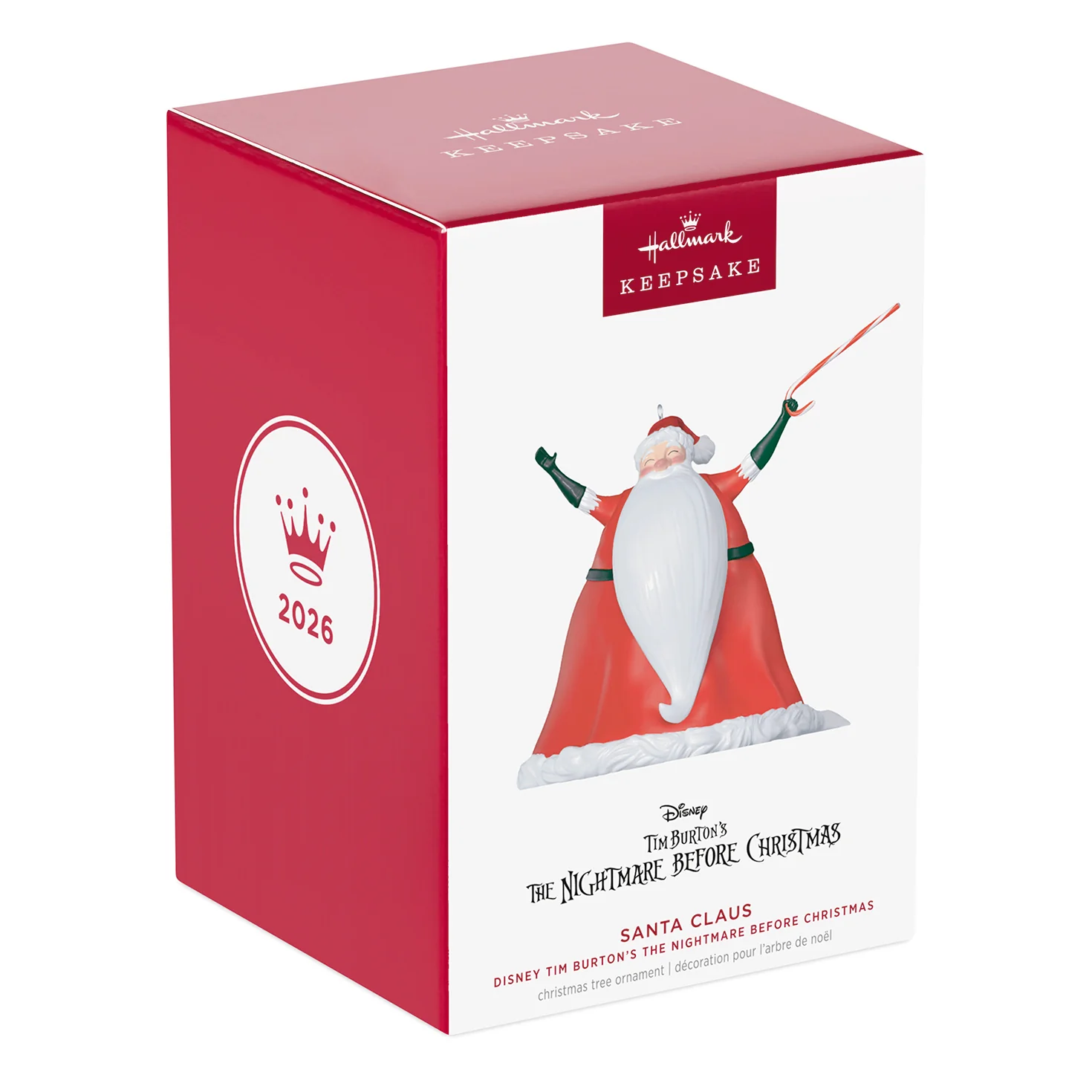 Disney Tim Burton's The Nightmare Before Christmas Santa Claus — 2026 Hallmark Keepsake Christmas Ornament - Image 7