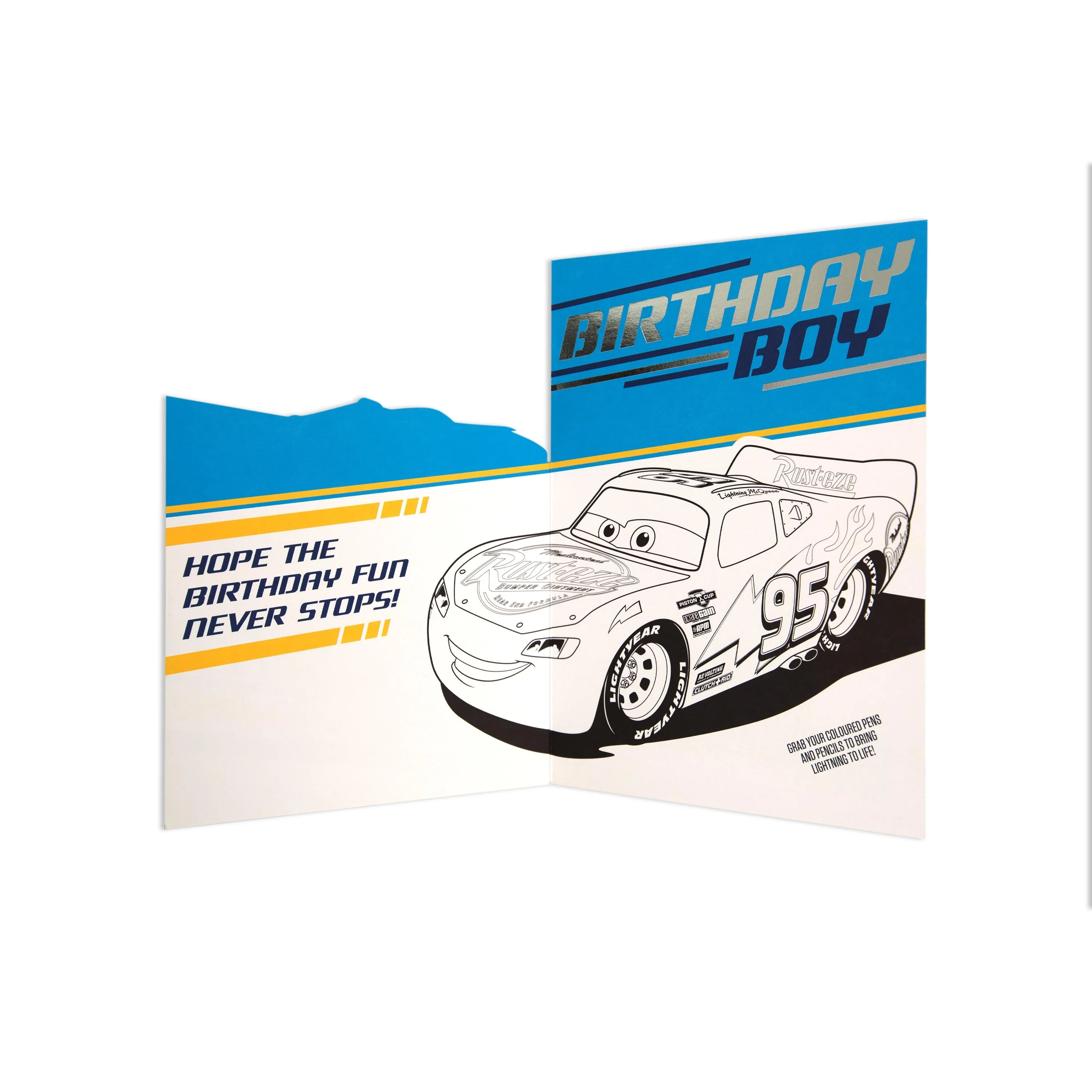 Fun & Special Disney Pixar Cars Birthday Boy Activity Card - Image 3