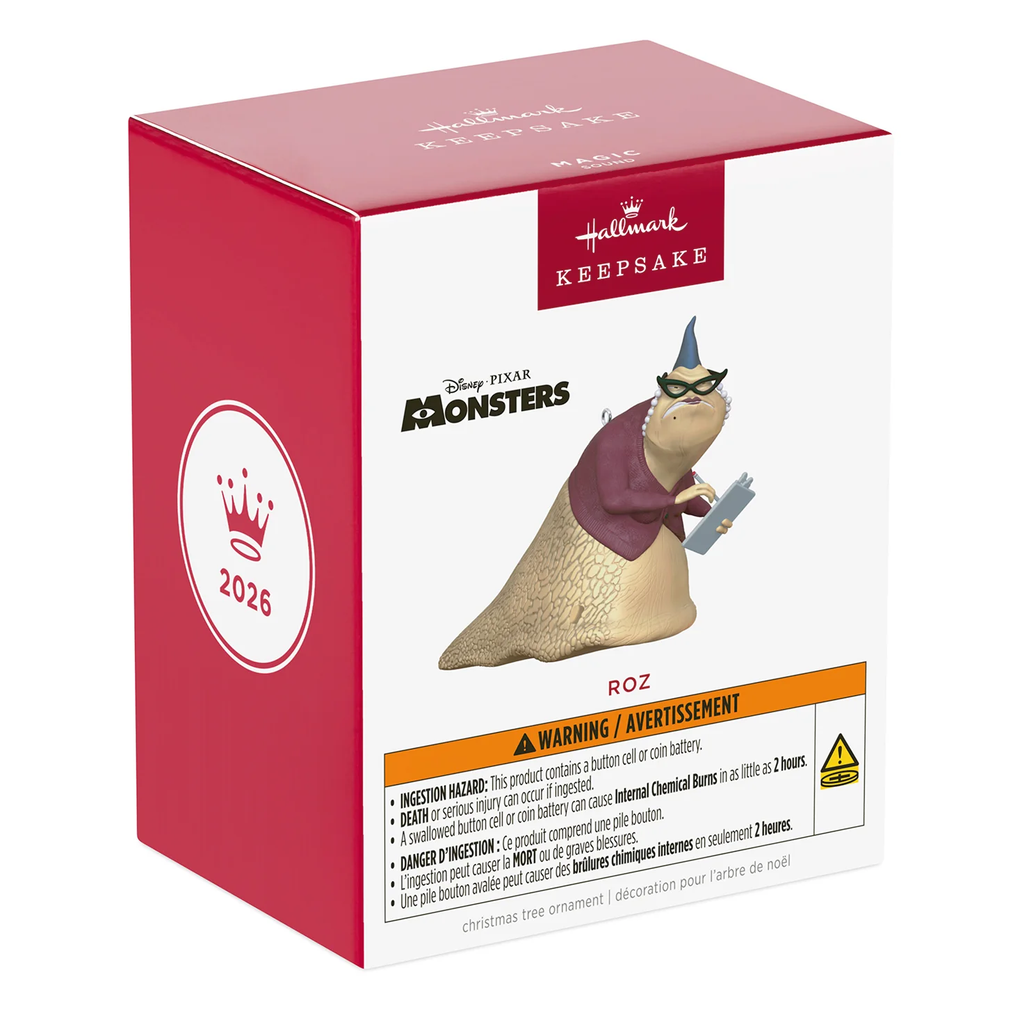 Disney/Pixar Monsters, Inc. Roz With Sound — 2026 Hallmark Keepsake Christmas Ornament - Image 7