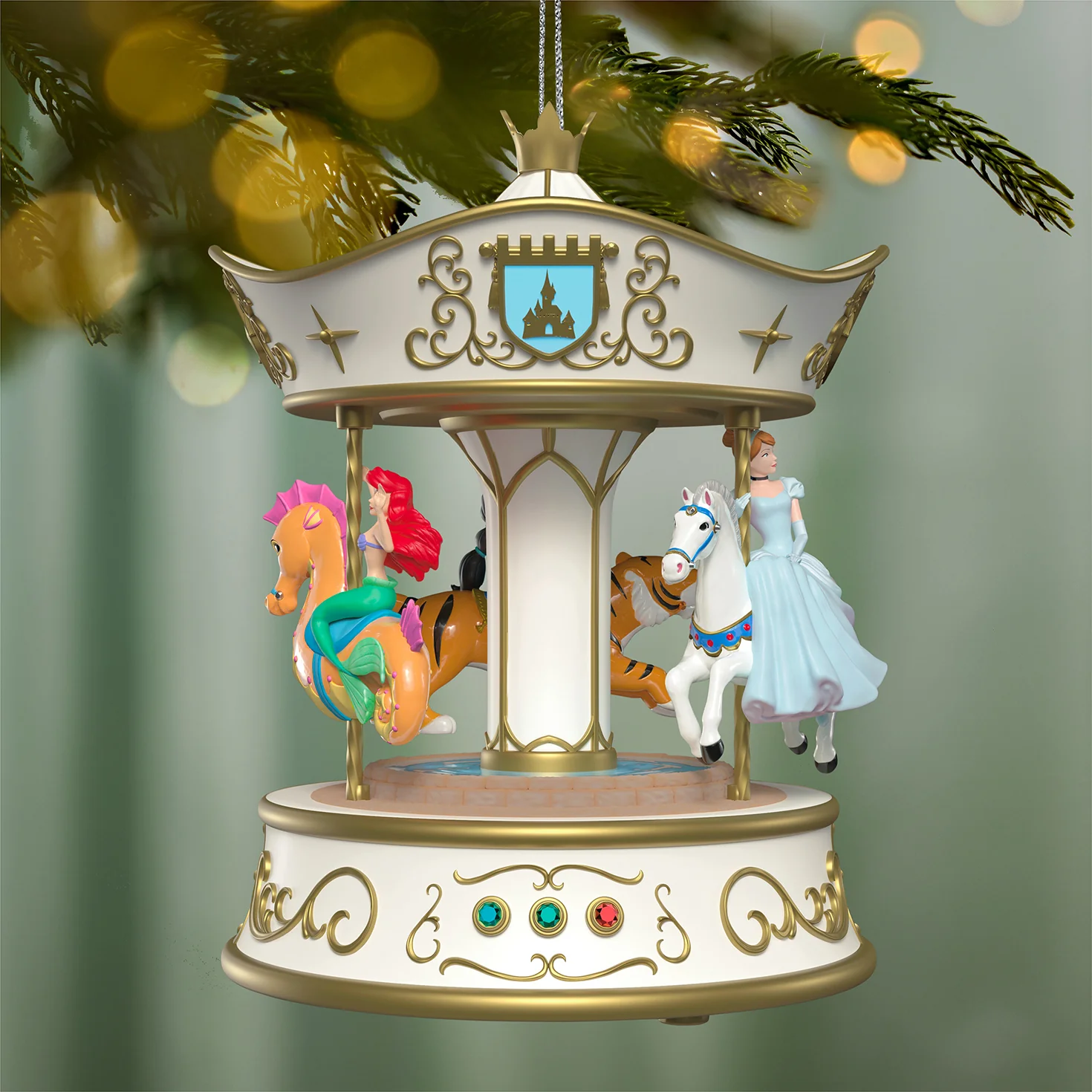 Disney Princess Dreams Go Round Musical With Light and Motion — 2026 Hallmark Keepsake Christmas Ornament - Image 2