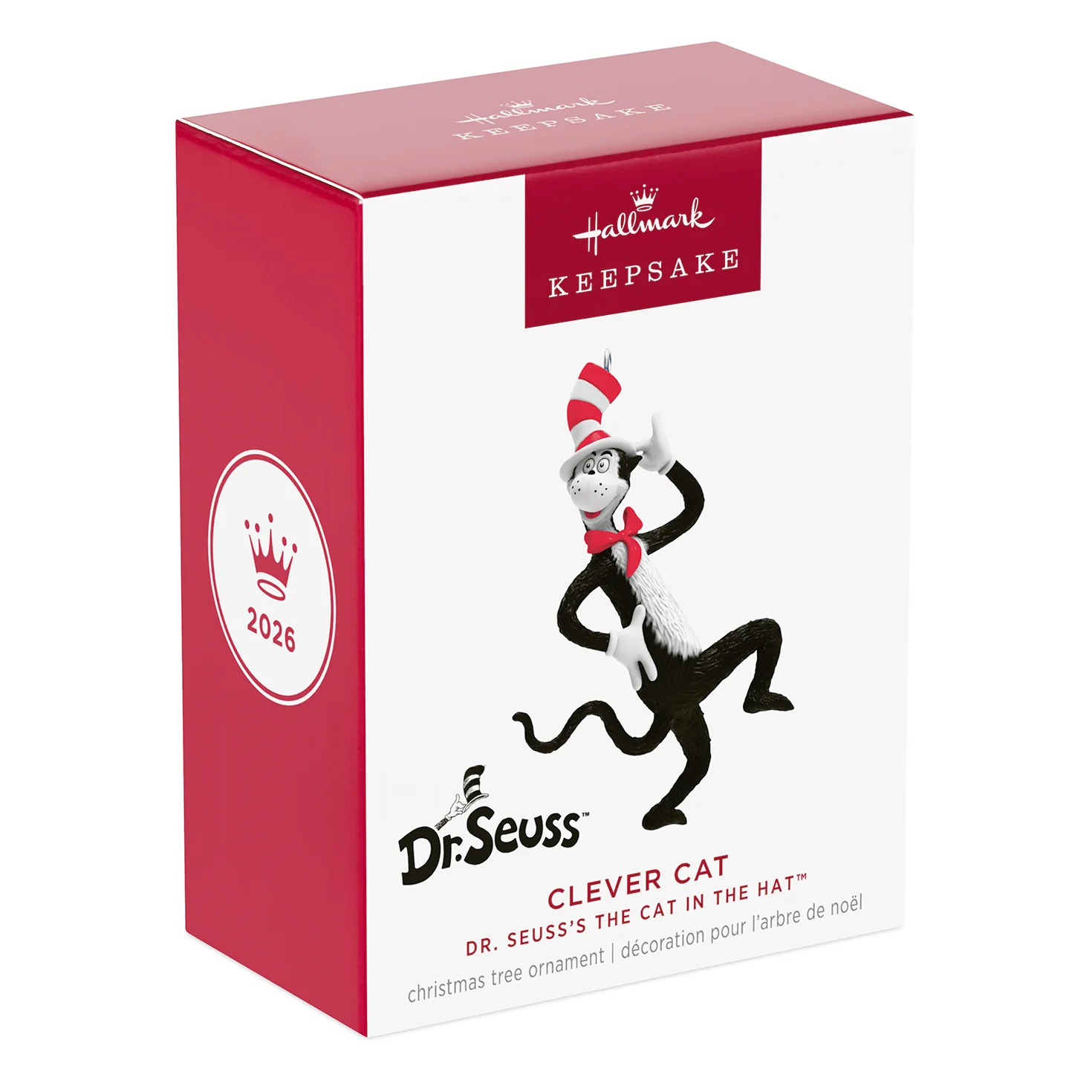 Dr. Seuss's The Cat in the Hat™ Clever Cat — 2026 Hallmark Keepsake Christmas Ornament - Image 7