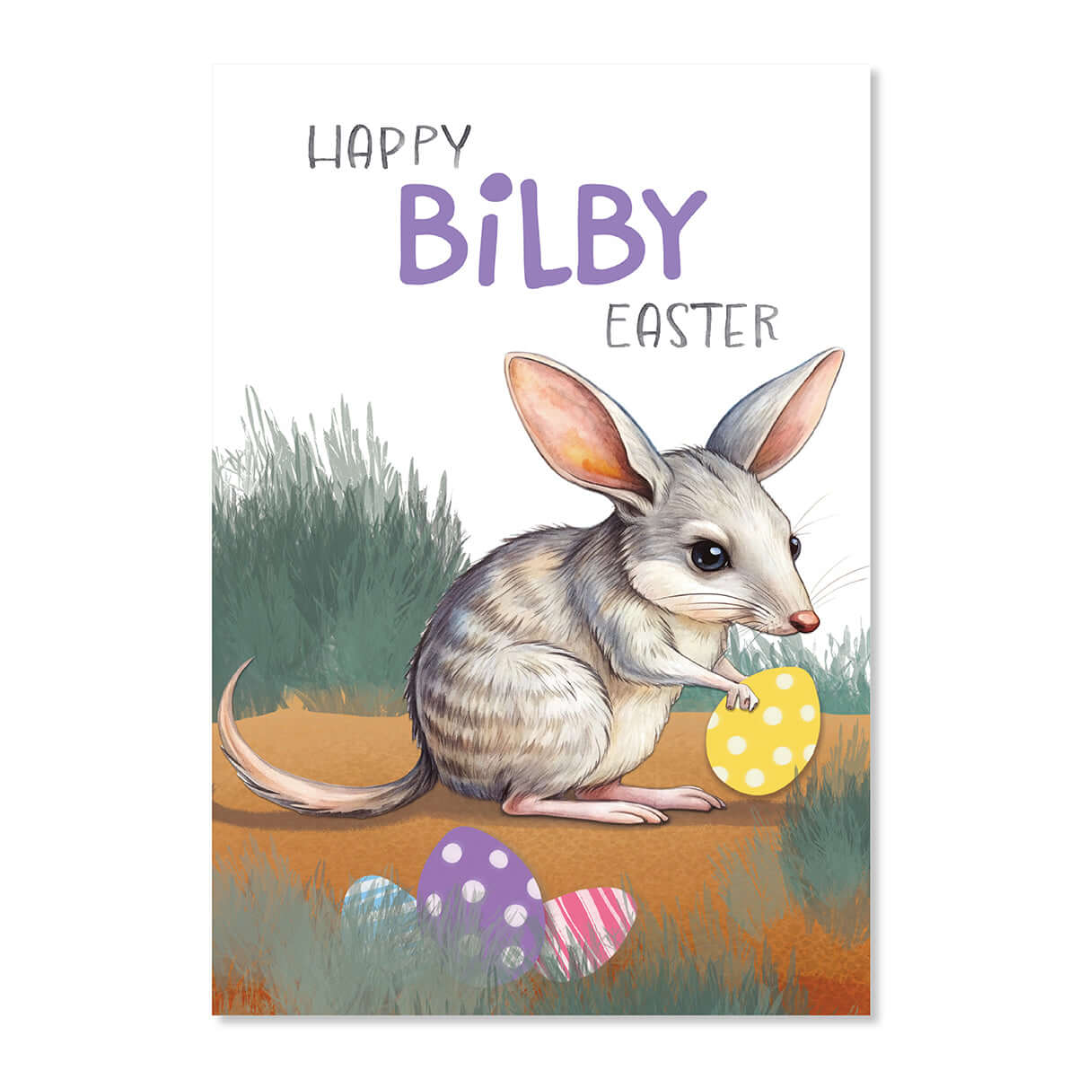 Hallmark Easter Card - Bilby & Eggs