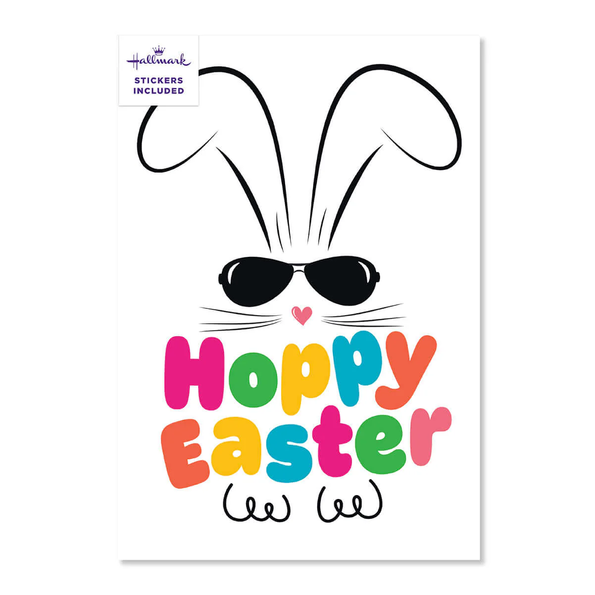 Hallmark Easter Card & Stickers - Hoppy Easter