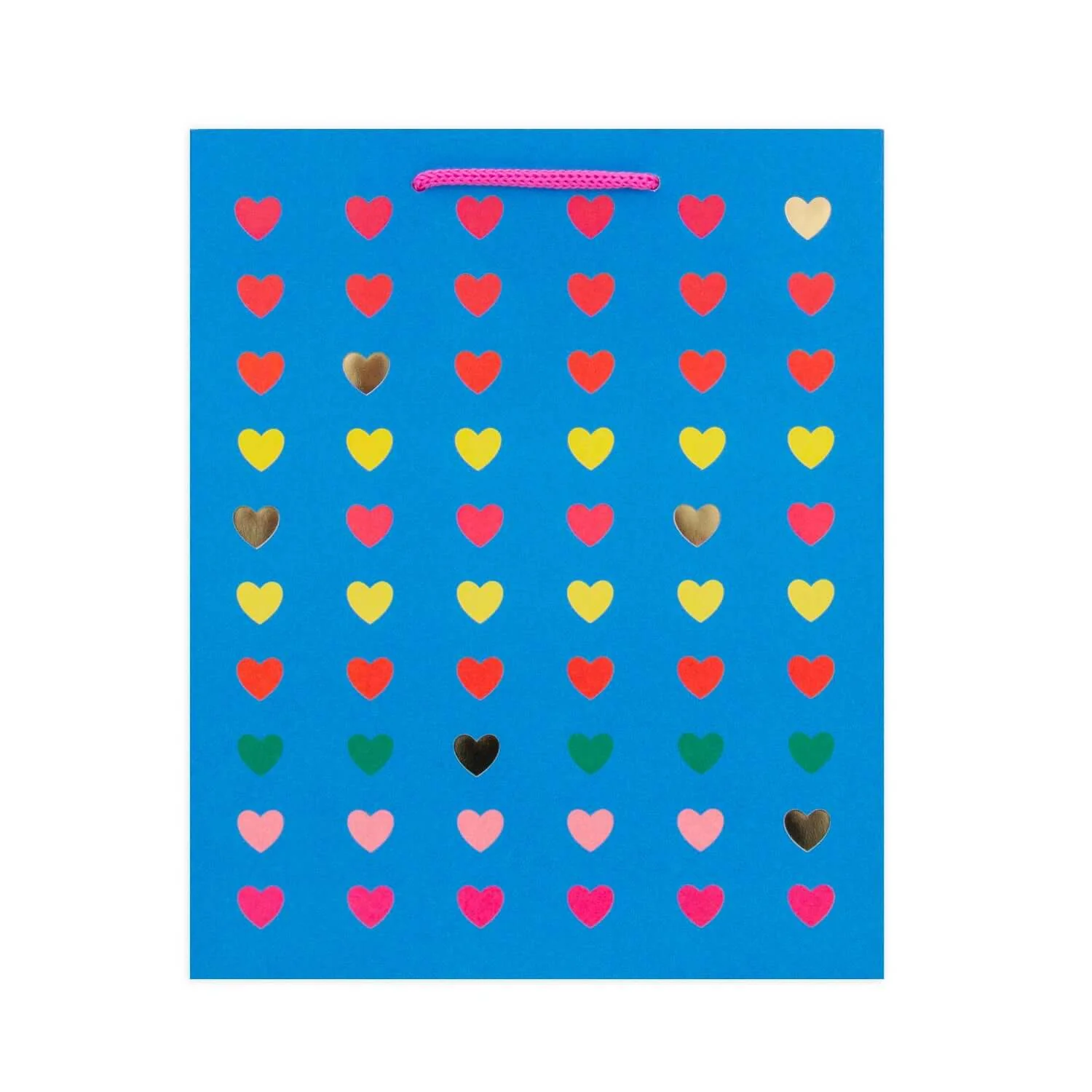 Hallmark Medium Gift Bag - Neon Hearts - Image 3