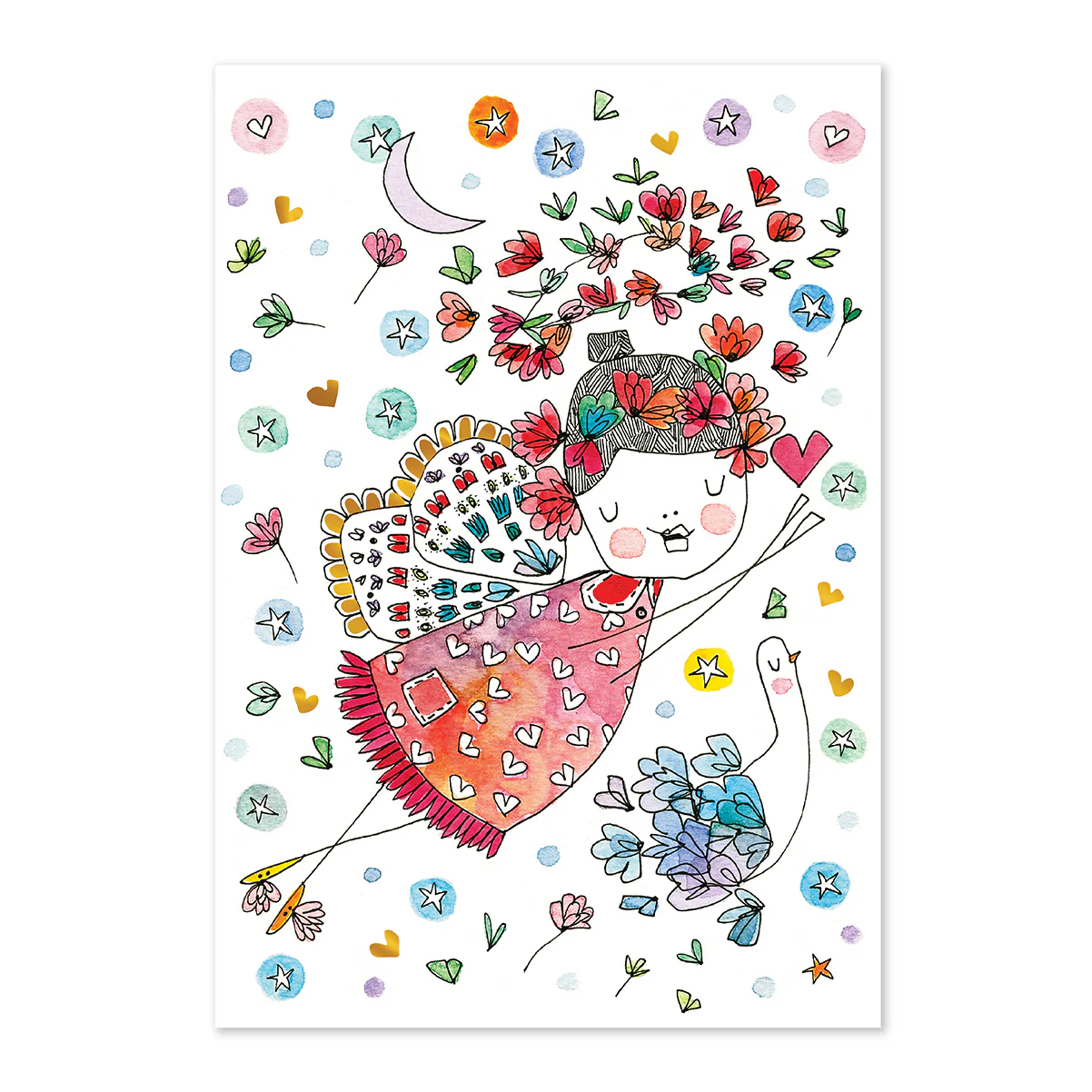 Hallmark x Love, Meredith Greeting Card - Colourful Angel