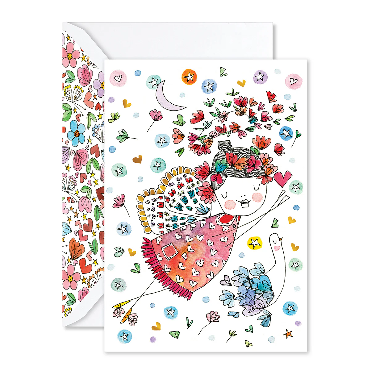 Hallmark x Love, Meredith Greeting Card - Colourful Angel - Image 3