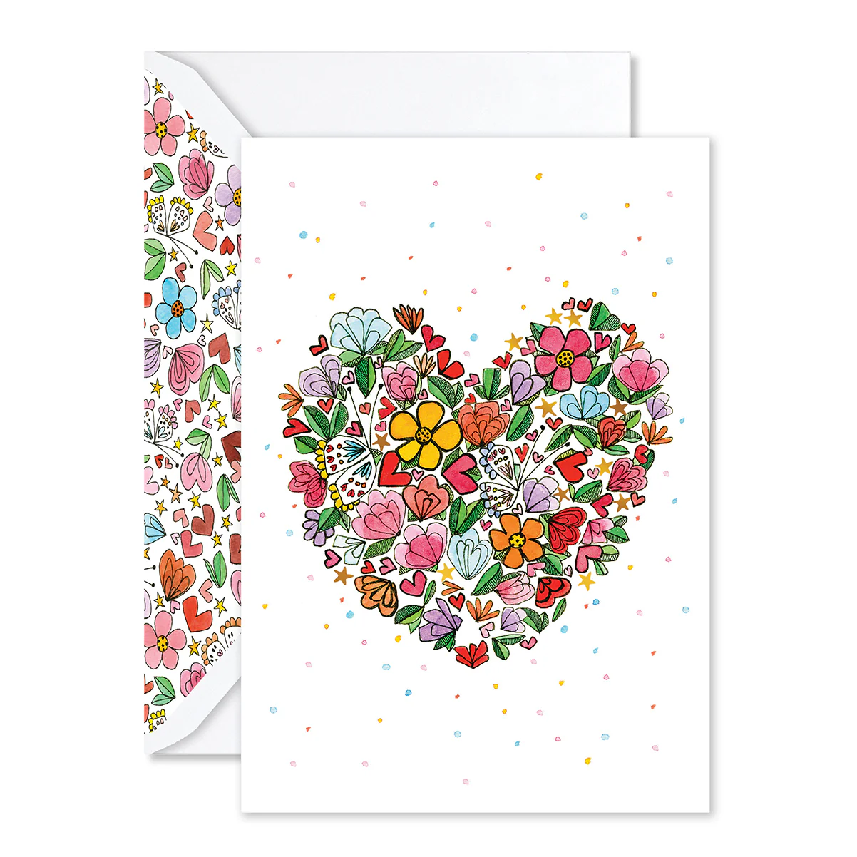 Hallmark x Love, Meredith Greeting Card - Colourful Love Heart - Image 3
