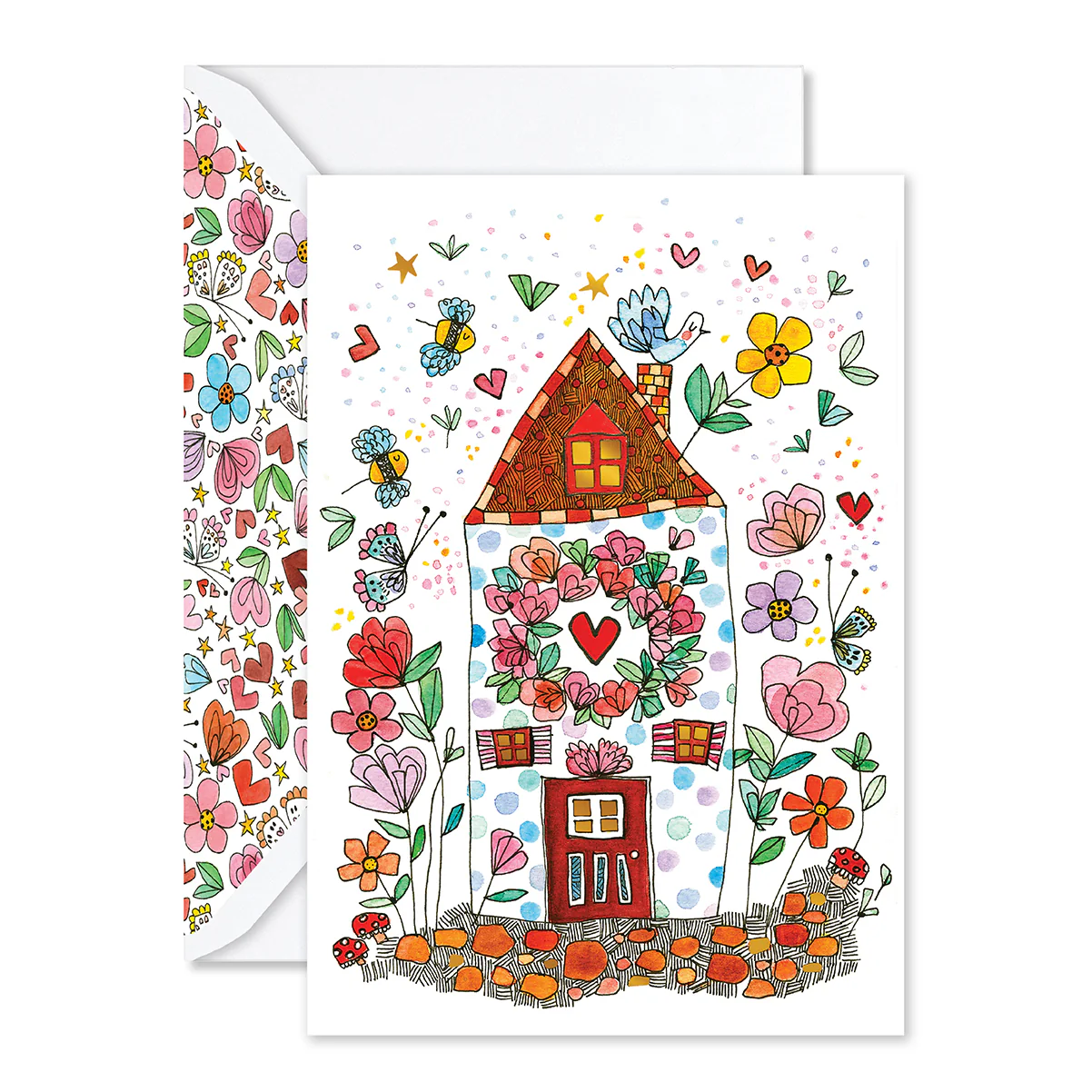 Hallmark x Love, Meredith Greeting Card - Colourful House - Image 3