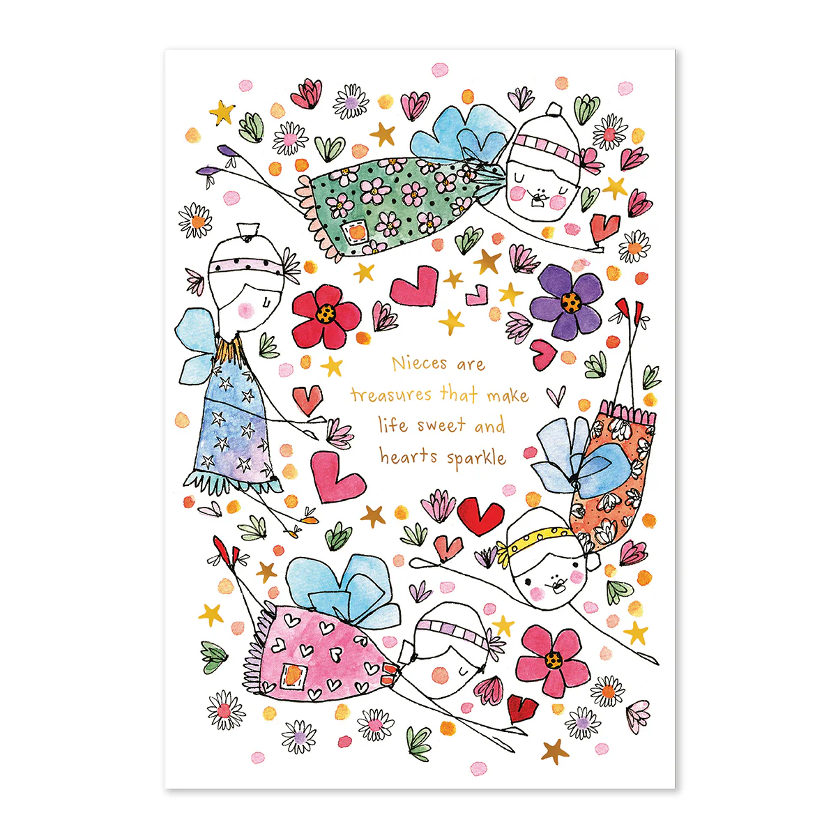 Hallmark x Love, Meredith Greeting Card - Nieces Are Treasures