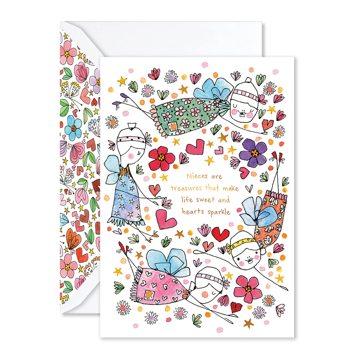 Hallmark x Love, Meredith Greeting Card - Nieces Are Treasures - Image 3