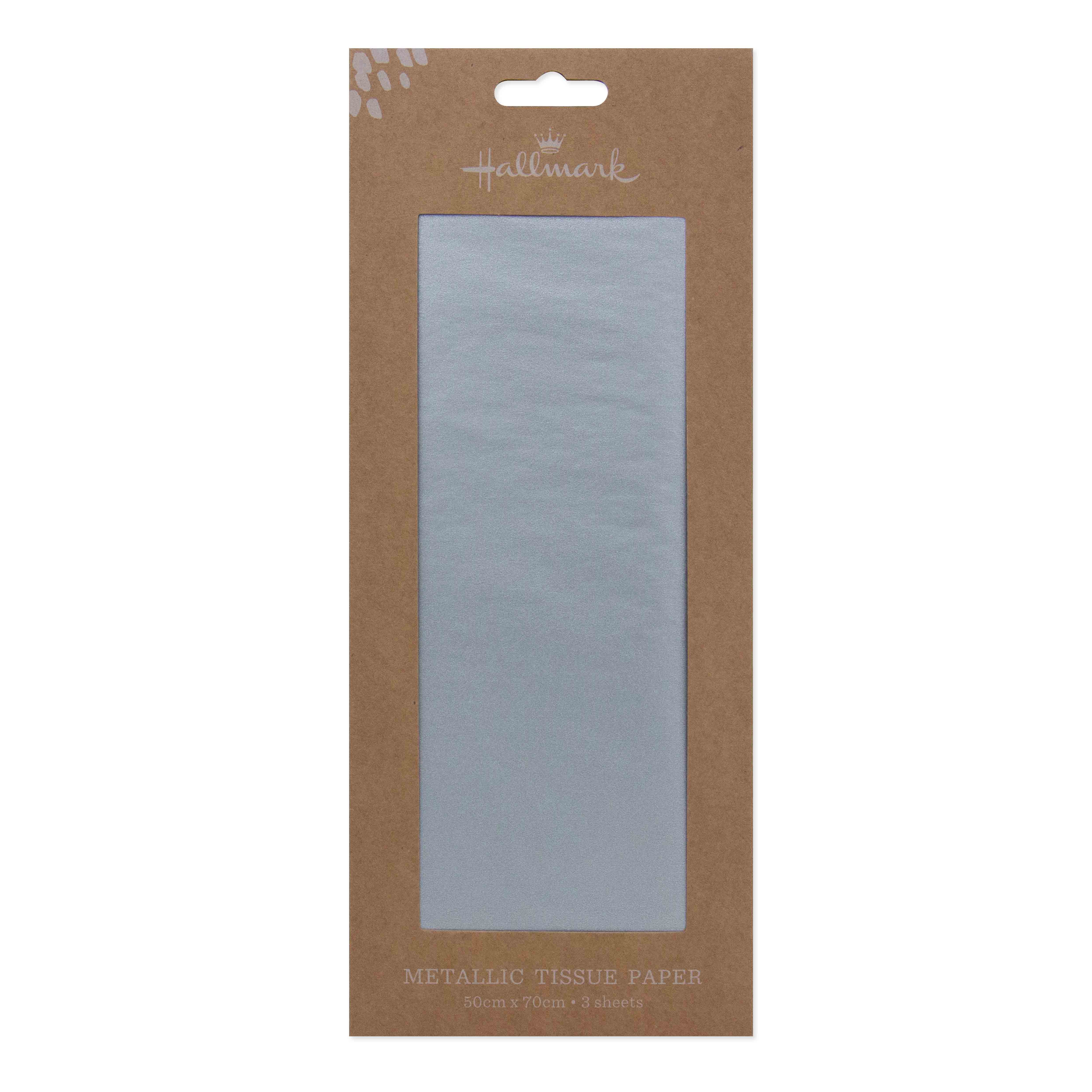 Hallmark Tissue Paper Pack - 4 sheets, metallic silver