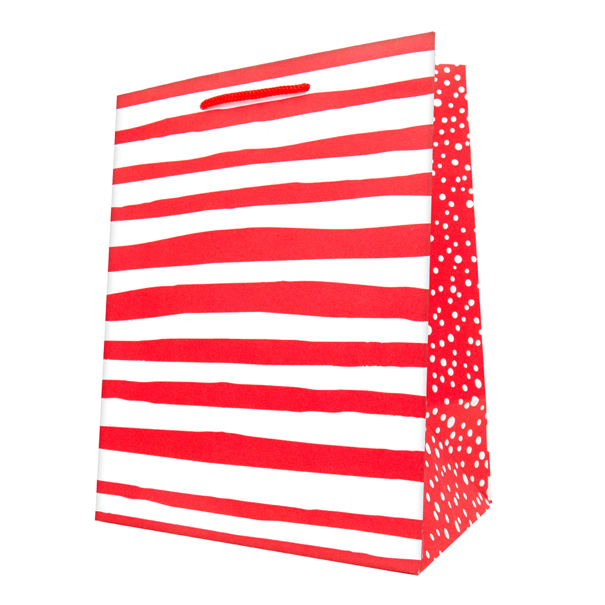 Hallmark Medium Gift Bag - Red & White Strip