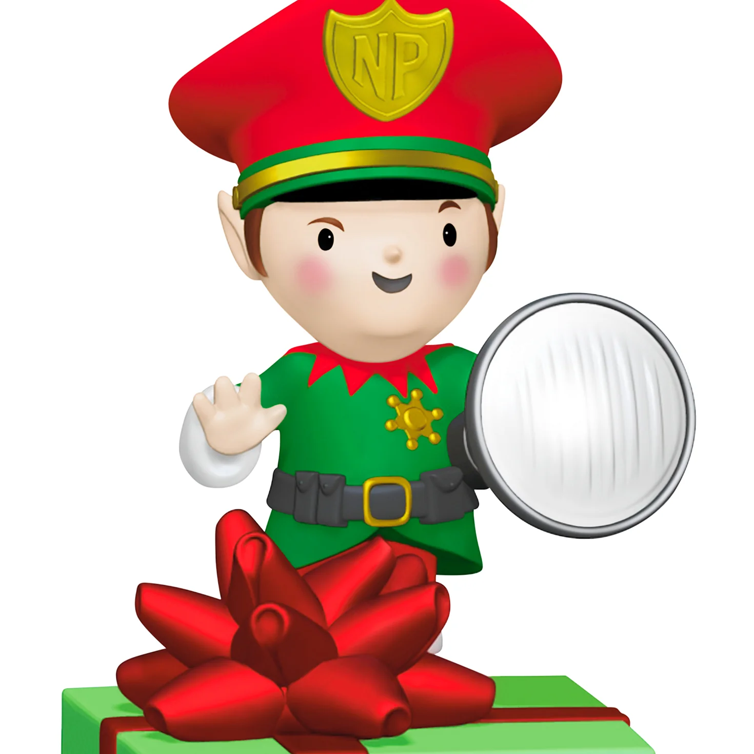 Elf Security Peekbuster With Motion-Activated Sound and Light — 2026 Hallmark Keepsake Christmas Ornament - Image 4