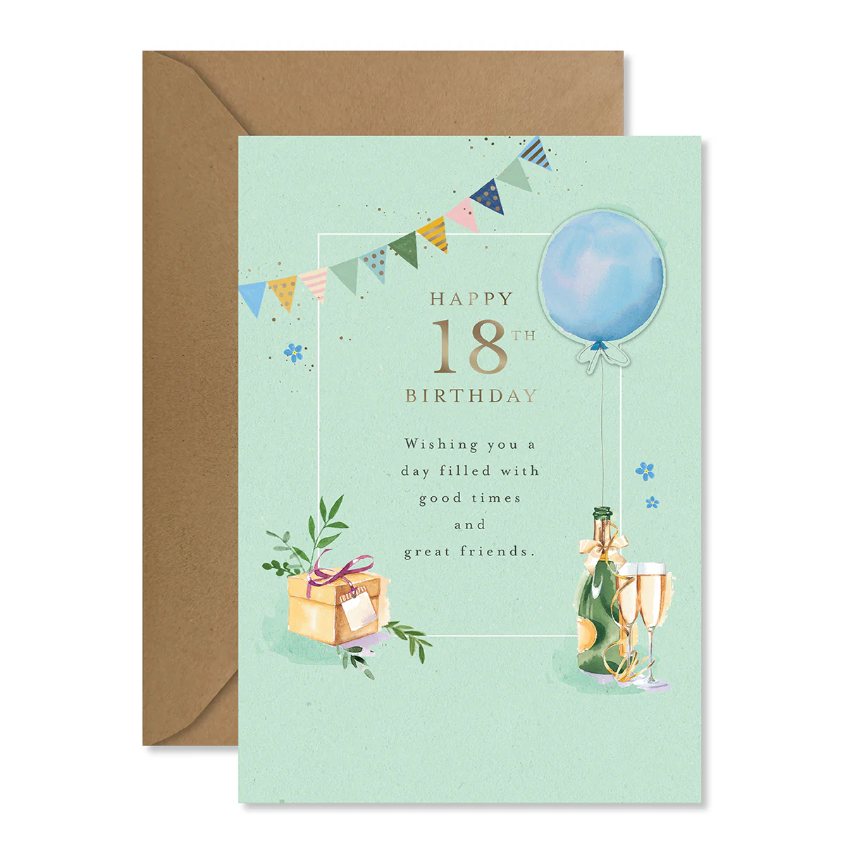 Hallmark 18th Birthday Card - Good Times & Great Friends - Image 3