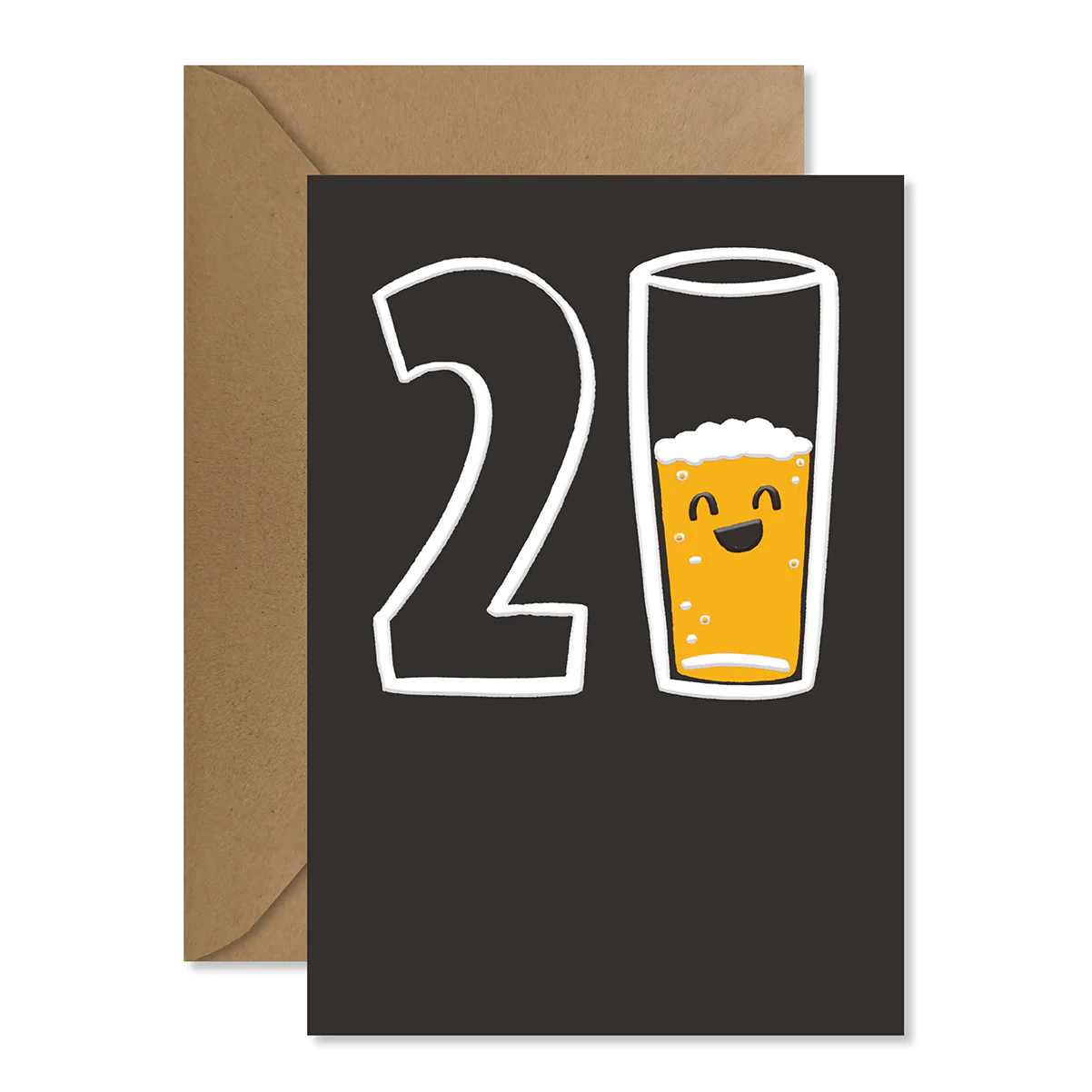 Hallmark 21st Birthday Card - Half-Glass Full