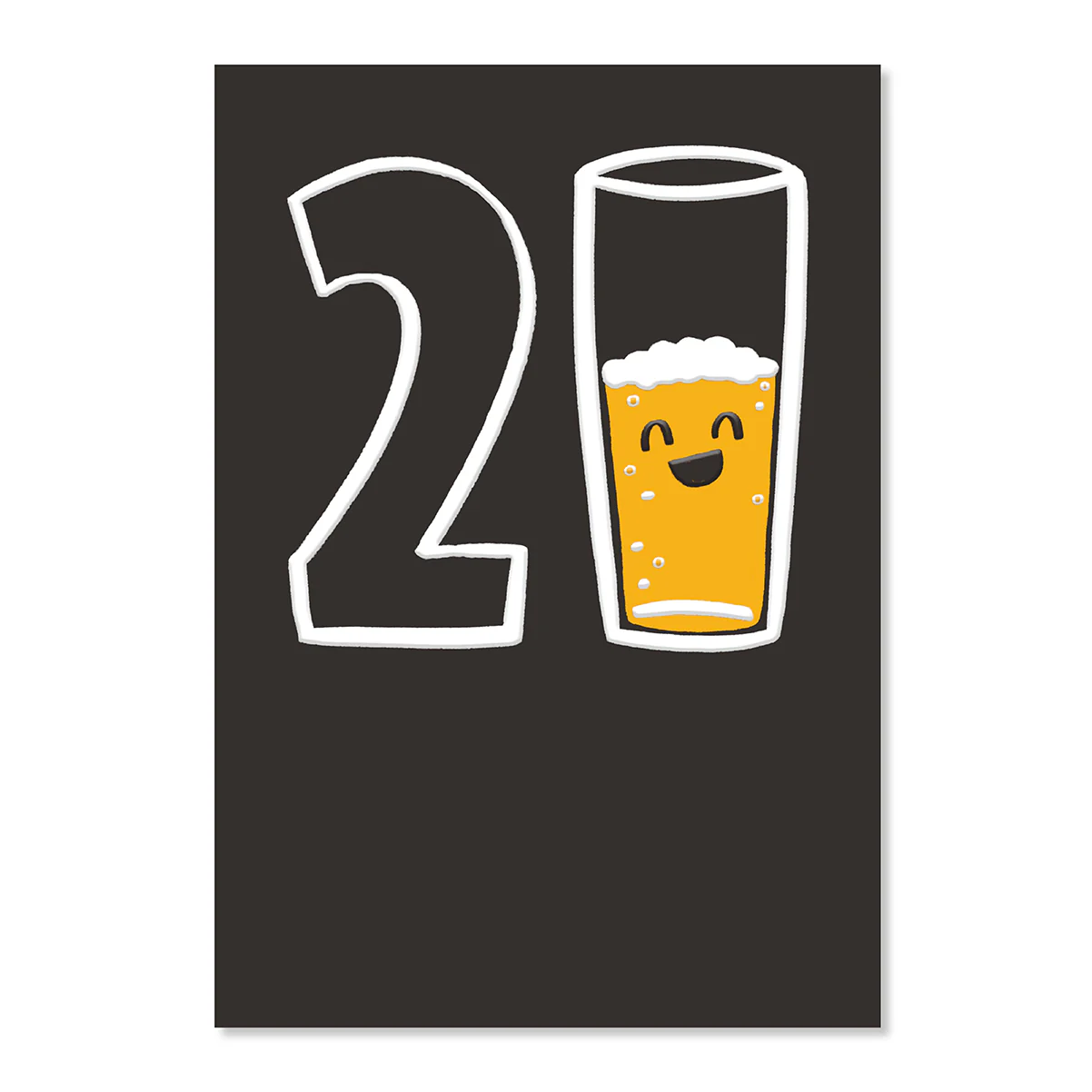 Hallmark 21st Birthday Card - Half-Glass Full - Image 3