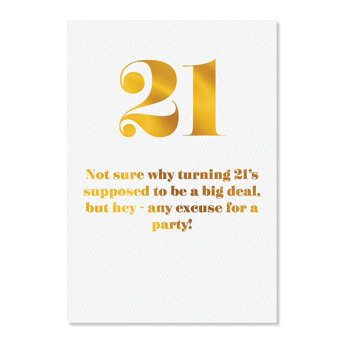 Hallmark 21st Birthday Card - Big Deal